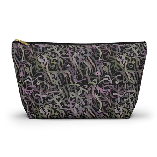 Modern calligraphy Accessory Pouch w T-bottom