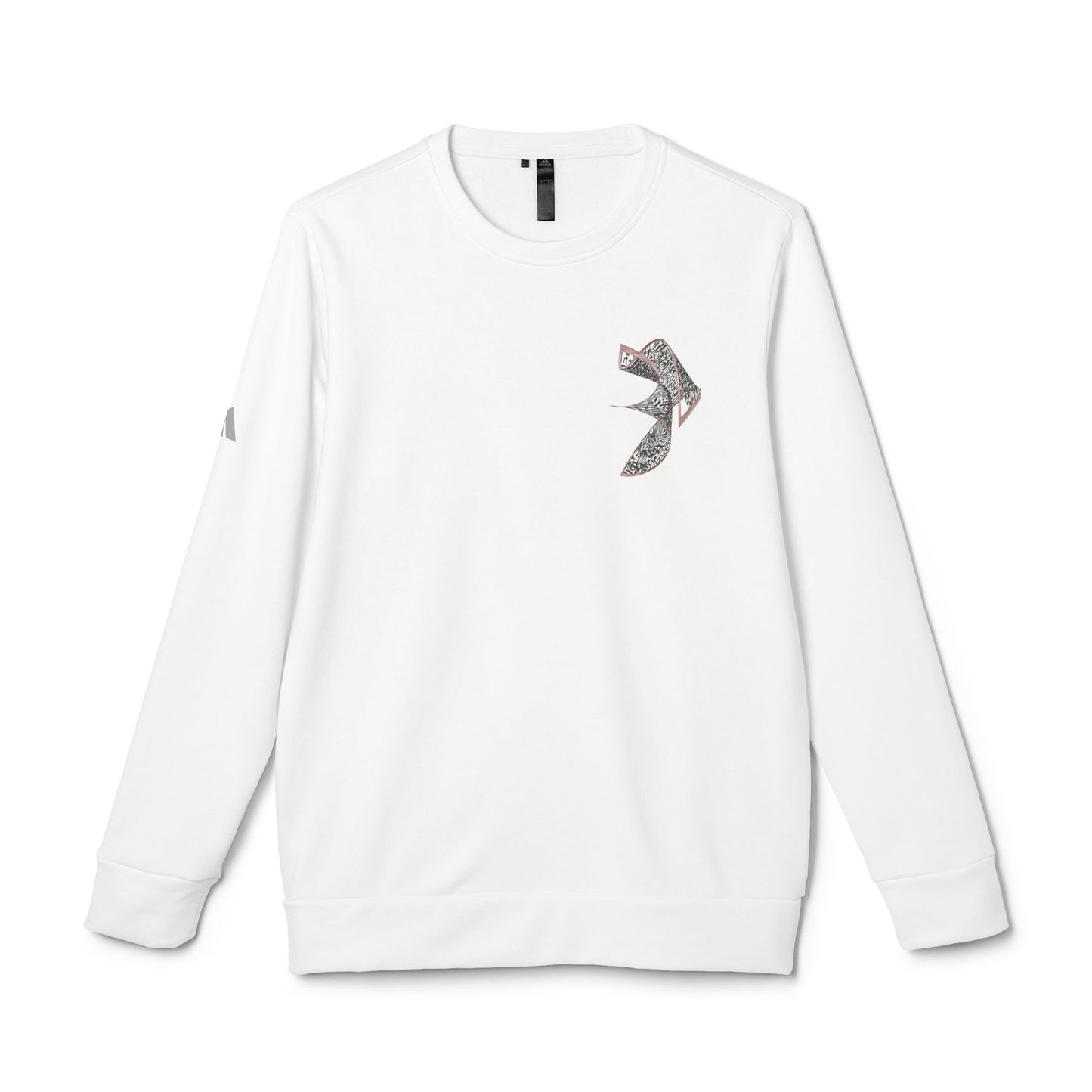 Trendy Unisex Fleece Crewneck Sweatshirt with Bold Design