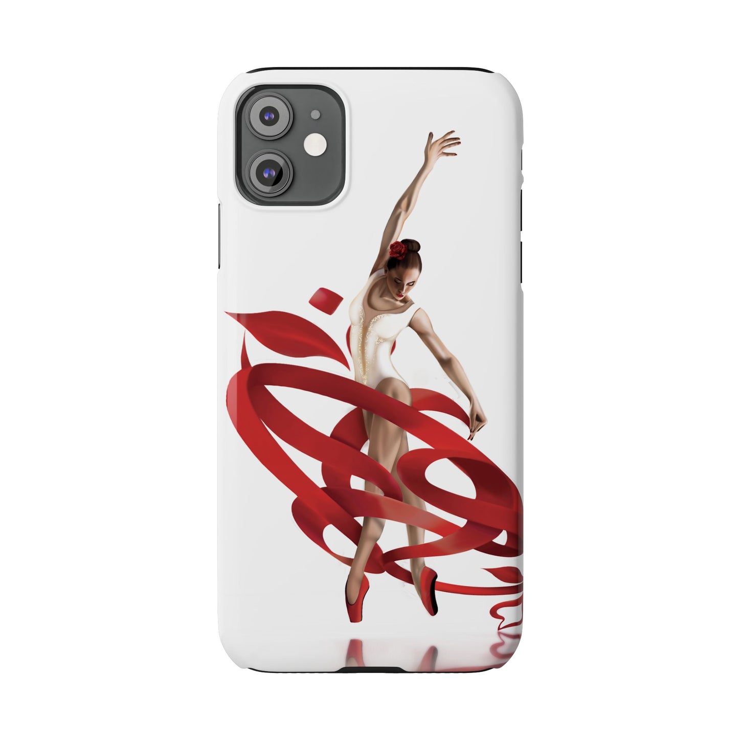 Elegant Ballet Dancer Ribbon Slim Phone Case - Perfect for Dance Lovers