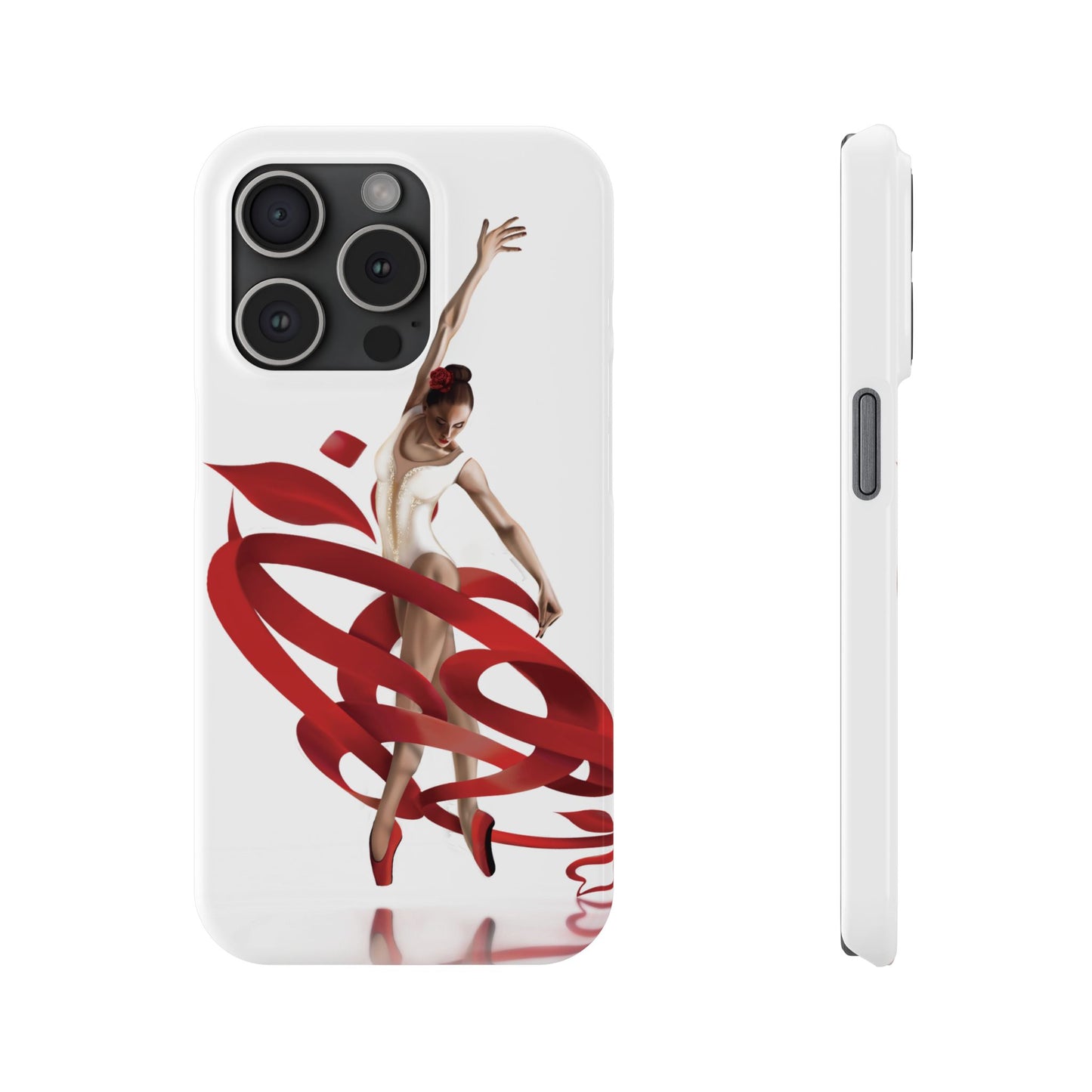 Elegant Ballet Dancer Ribbon Slim Phone Case - Perfect for Dance Lovers