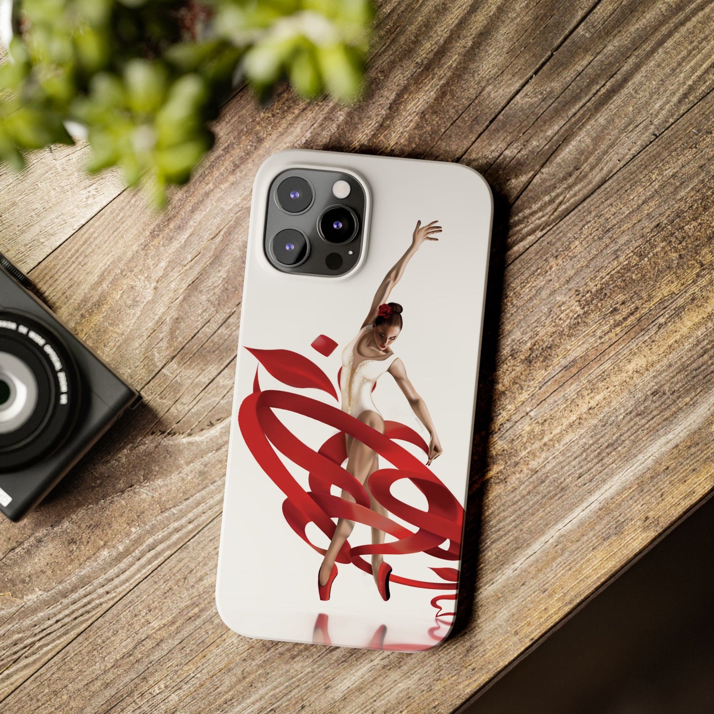 Elegant Ballet Dancer Ribbon Slim Phone Case - Perfect for Dance Lovers