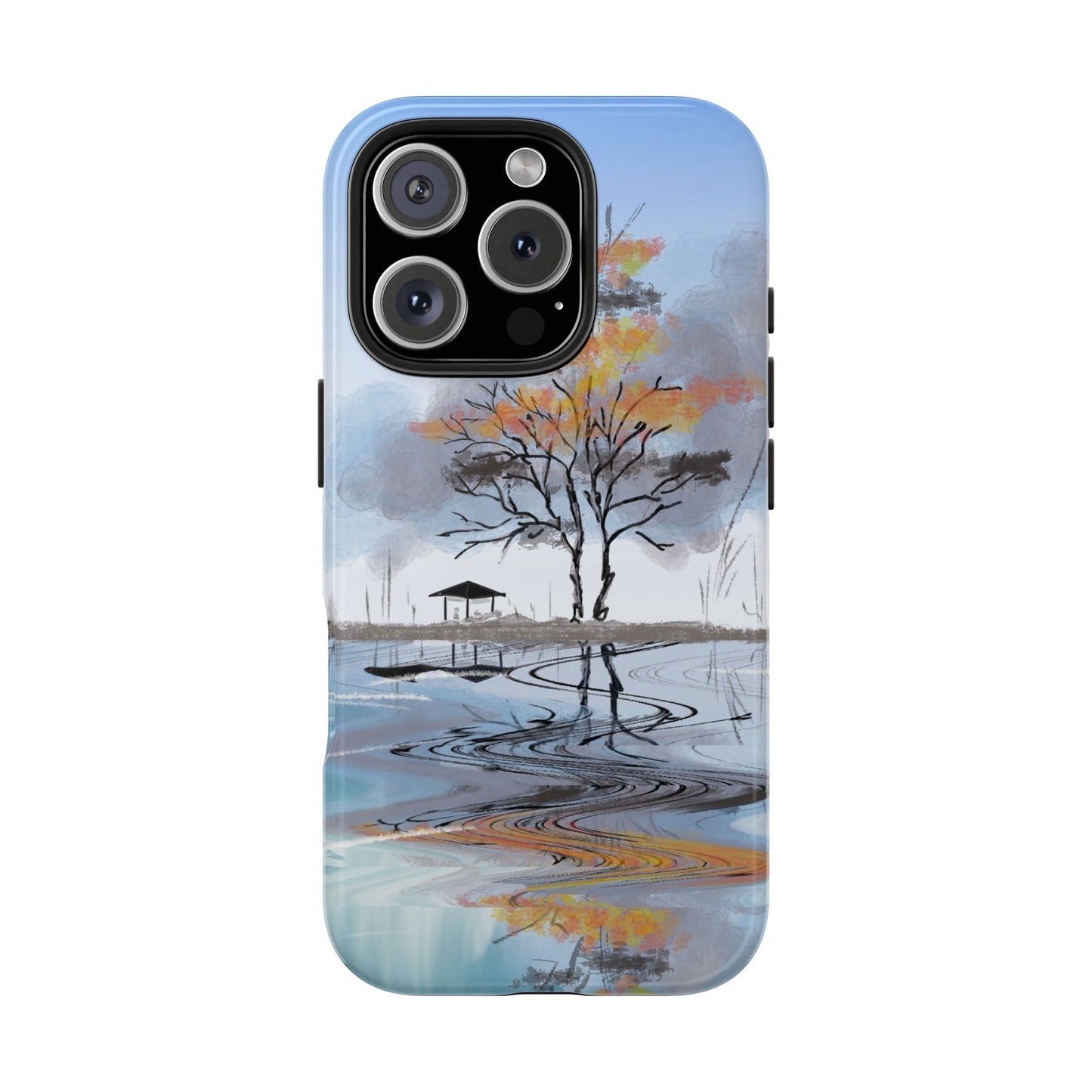 Serenity Phone Case Persian Calligraphy Art.