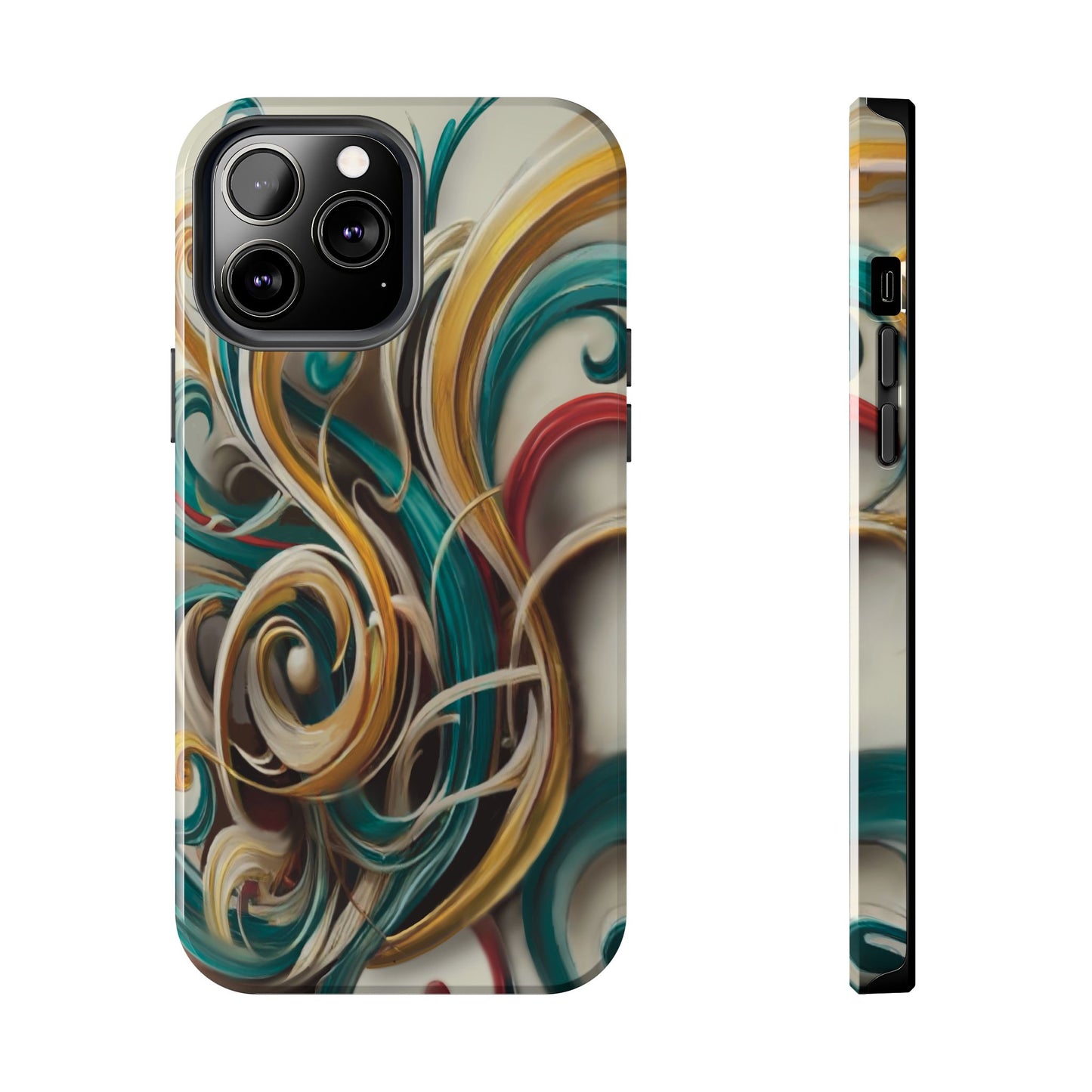Marble Abstract Phone Case Calligraphy