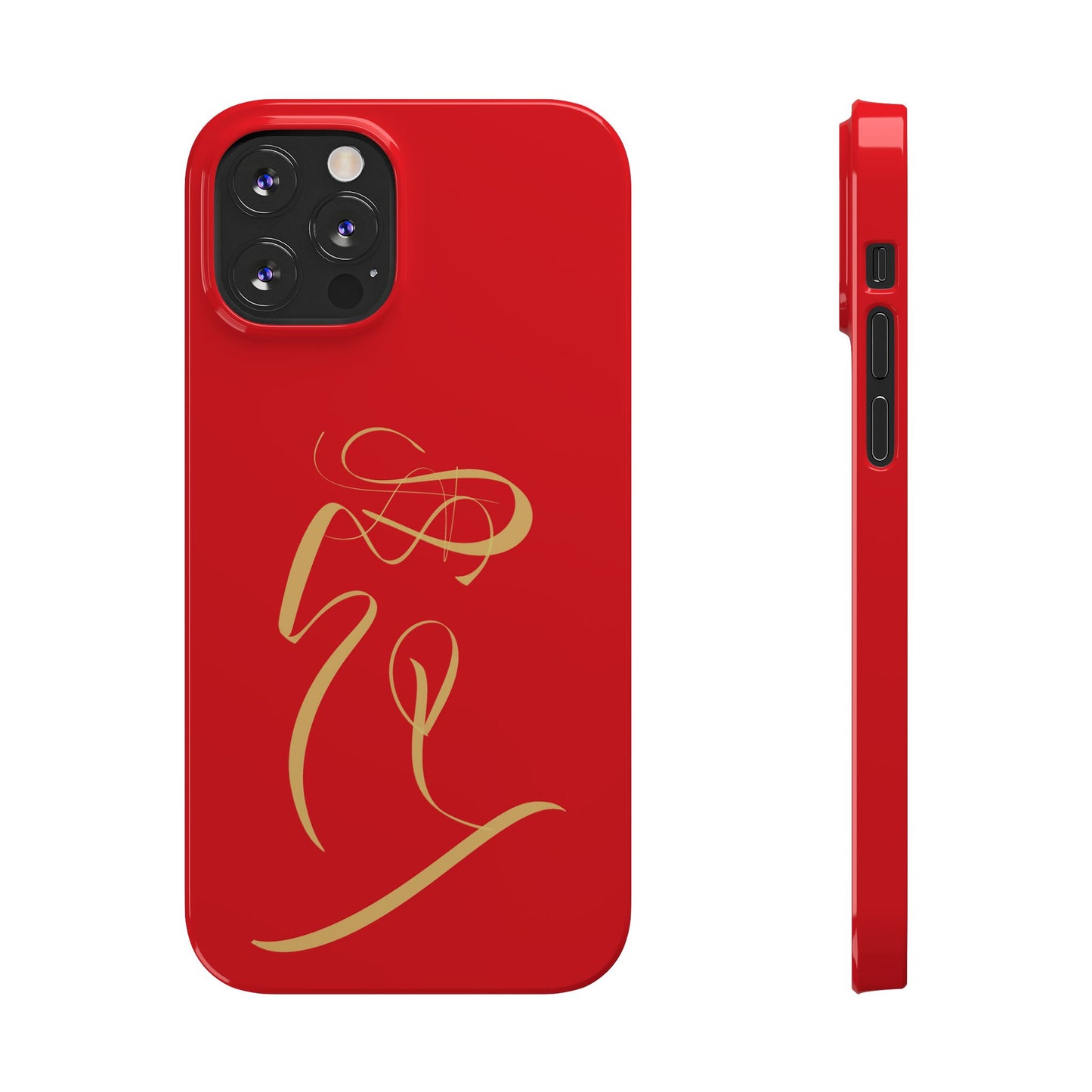Modern Calligraphy Slim Phone Case -LOVE