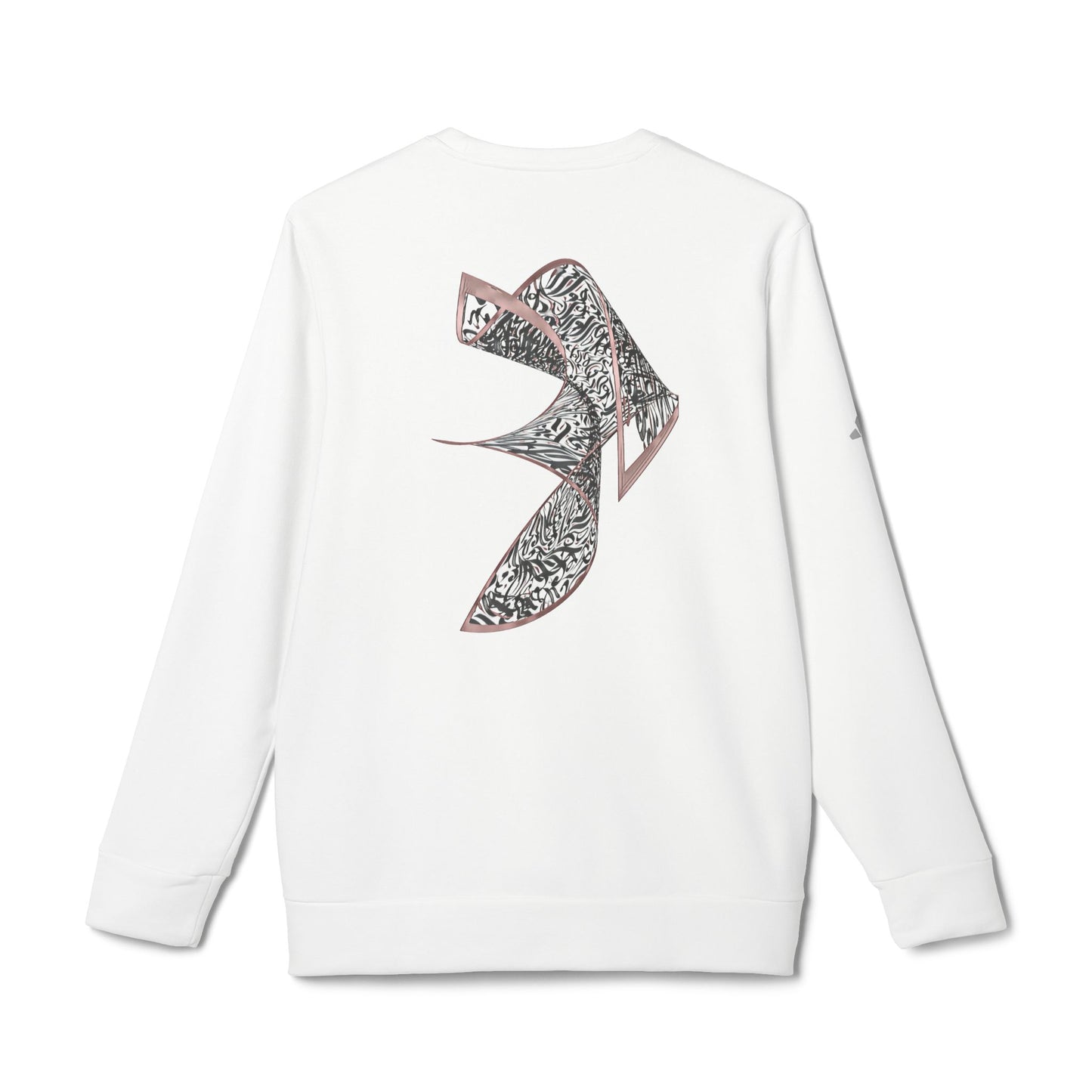 Trendy Unisex Fleece Crewneck Sweatshirt with Bold Design