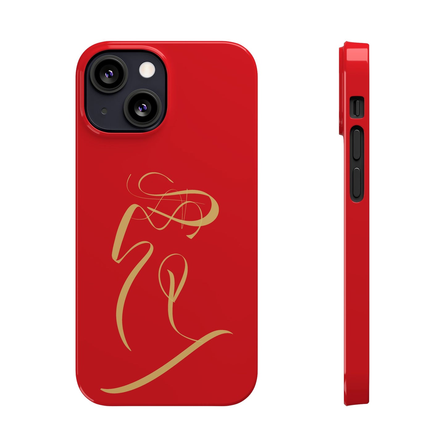 Modern Calligraphy Slim Phone Case -LOVE