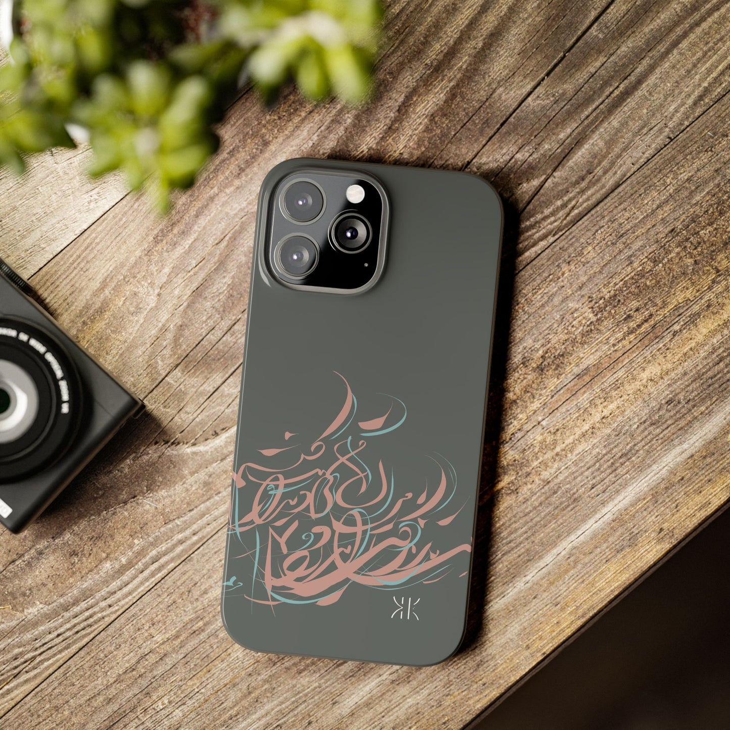 Modern Persian  Calligraphy Kalli K   Slim Phone Case
