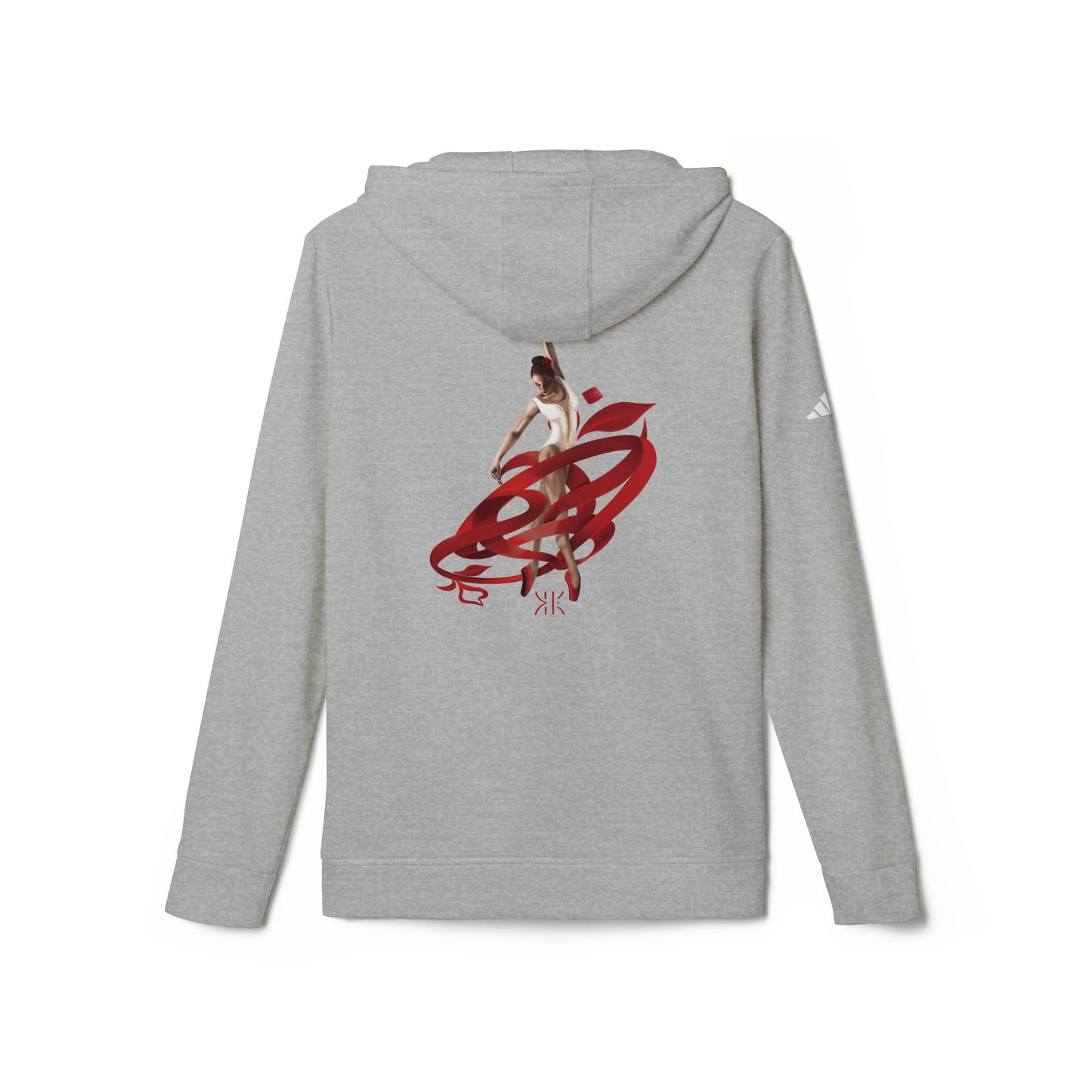 Kalli K X Adidas Unisex Fleece Hoodie- Ballerina and ribbon