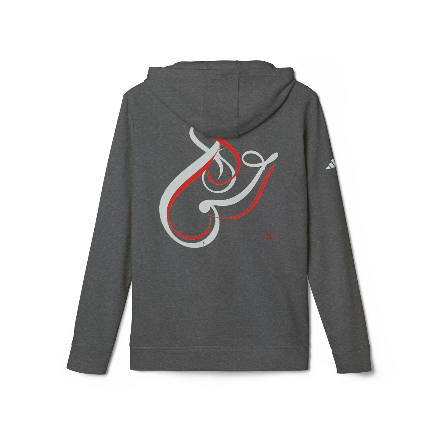 Kalli K X Adidas Unisex Fleece Hoodie- modern calligraphy.