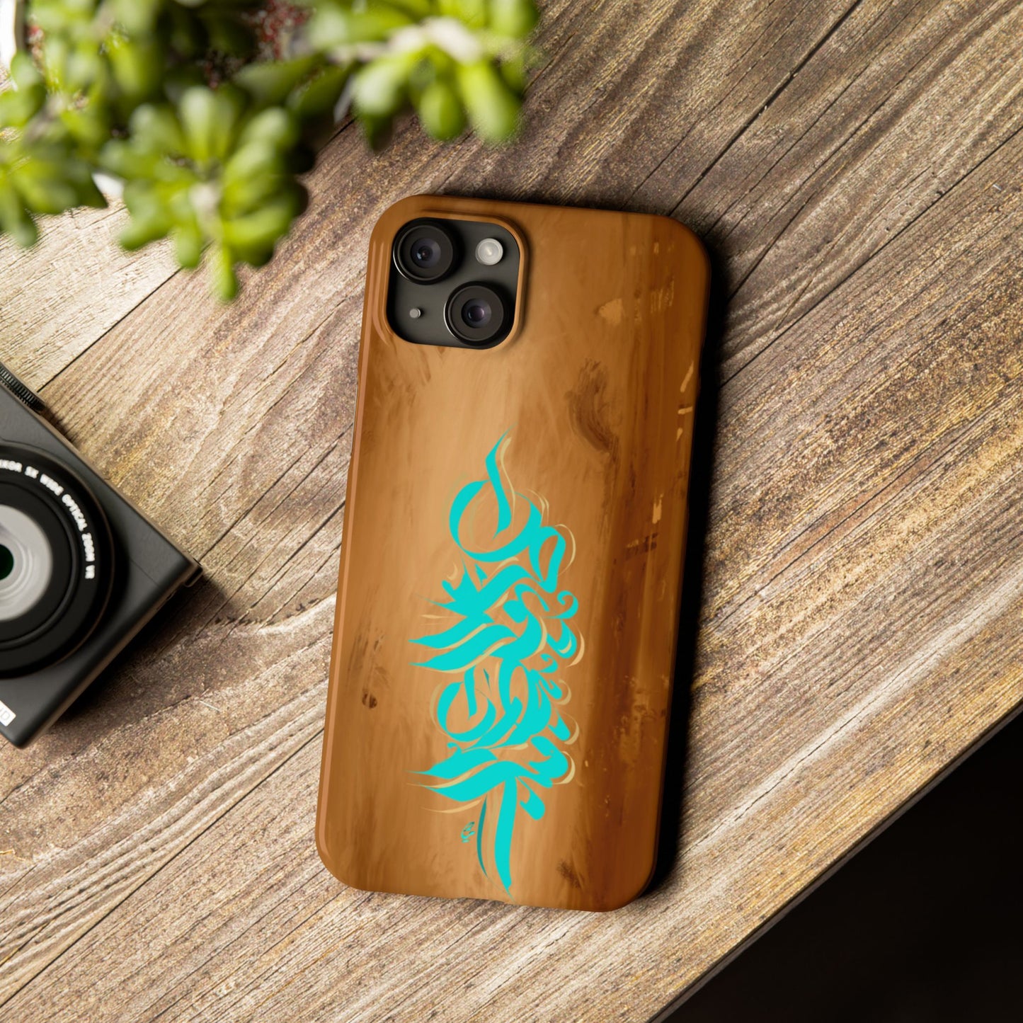 Modern Art  Slim Phone Case -LOVE