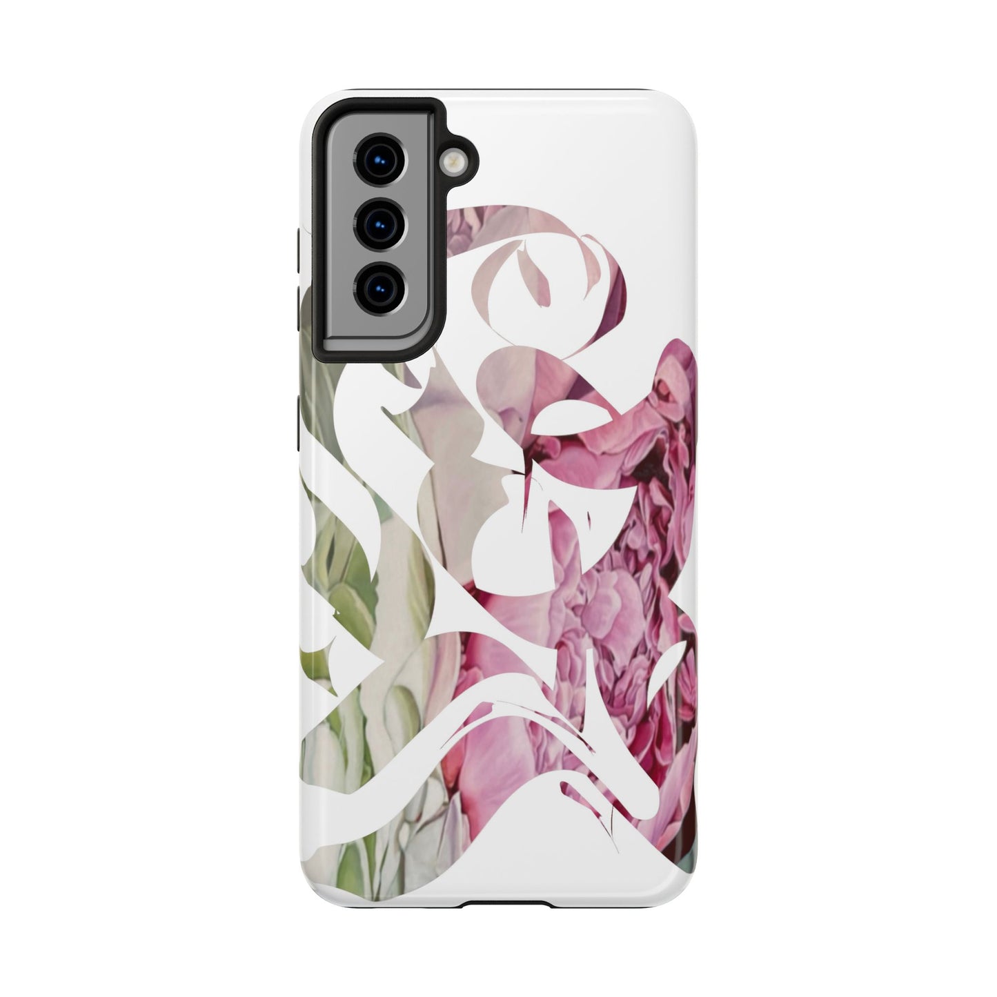 Phone Case - Garden Persian Calligraphy Design in Grey