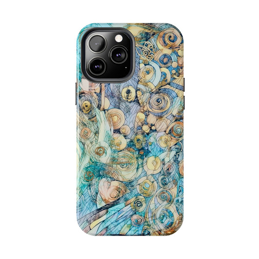 Golden Swirls Phone Case