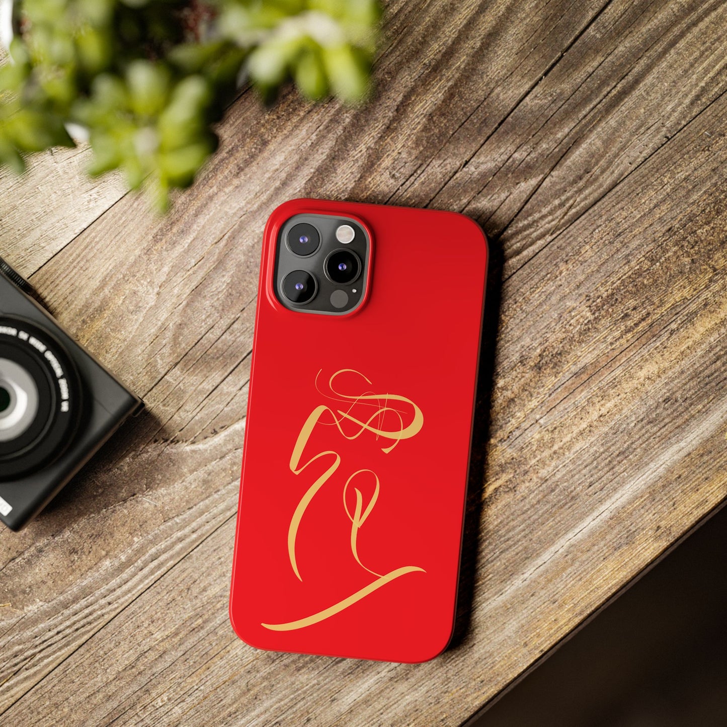 Modern Calligraphy Slim Phone Case -LOVE
