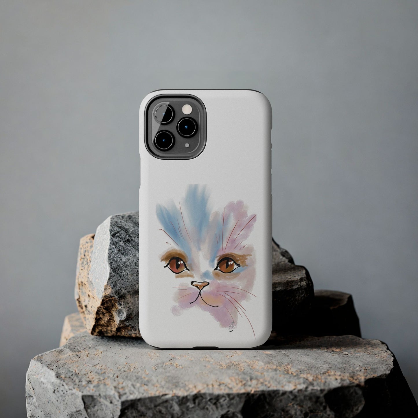 Cat Watercolour Tough Phone Case /