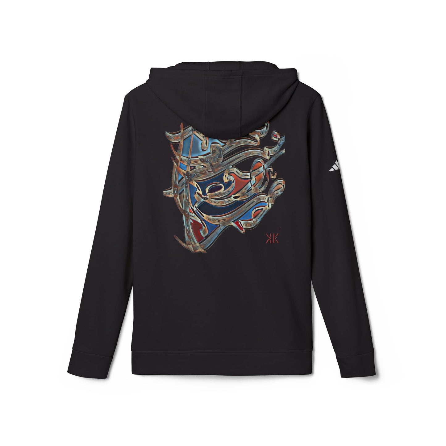 . Fleece Hoodie with Modern Calligraphy Adidas Design