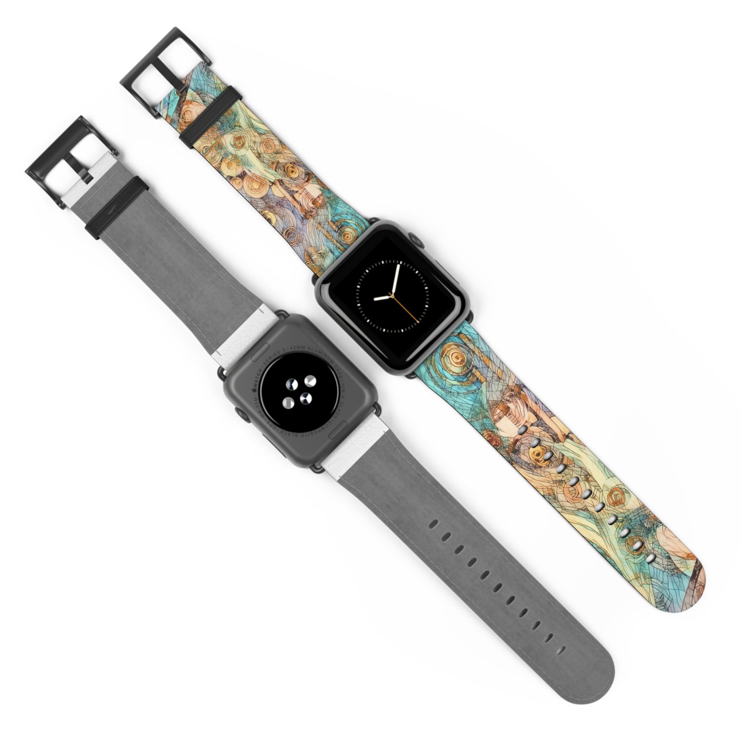 Artistic Floral Watch Band - Elegant Design for Everyday Wear