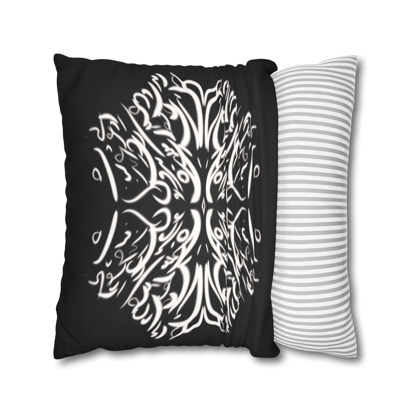 Persian Calligraphy beauty Faux Suede Square Pillow Cover