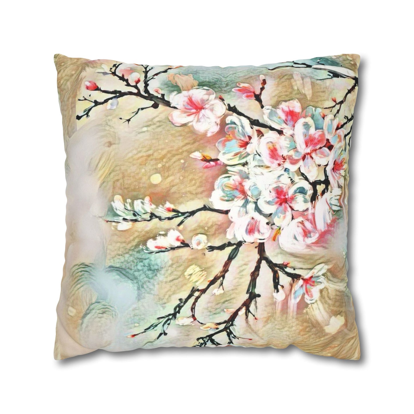 Spring Pillowcase - Modern Art Portrait Watercolour Design