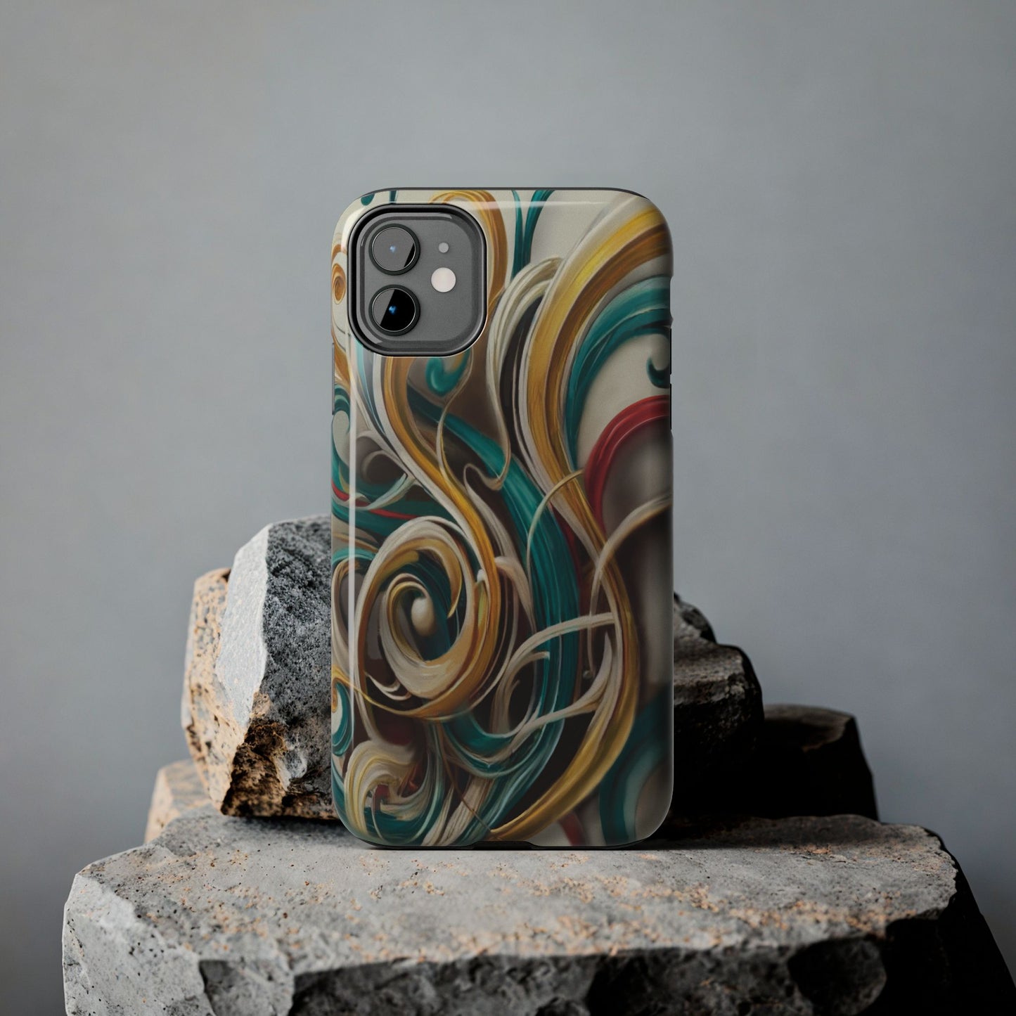 Marble Abstract Phone Case Calligraphy