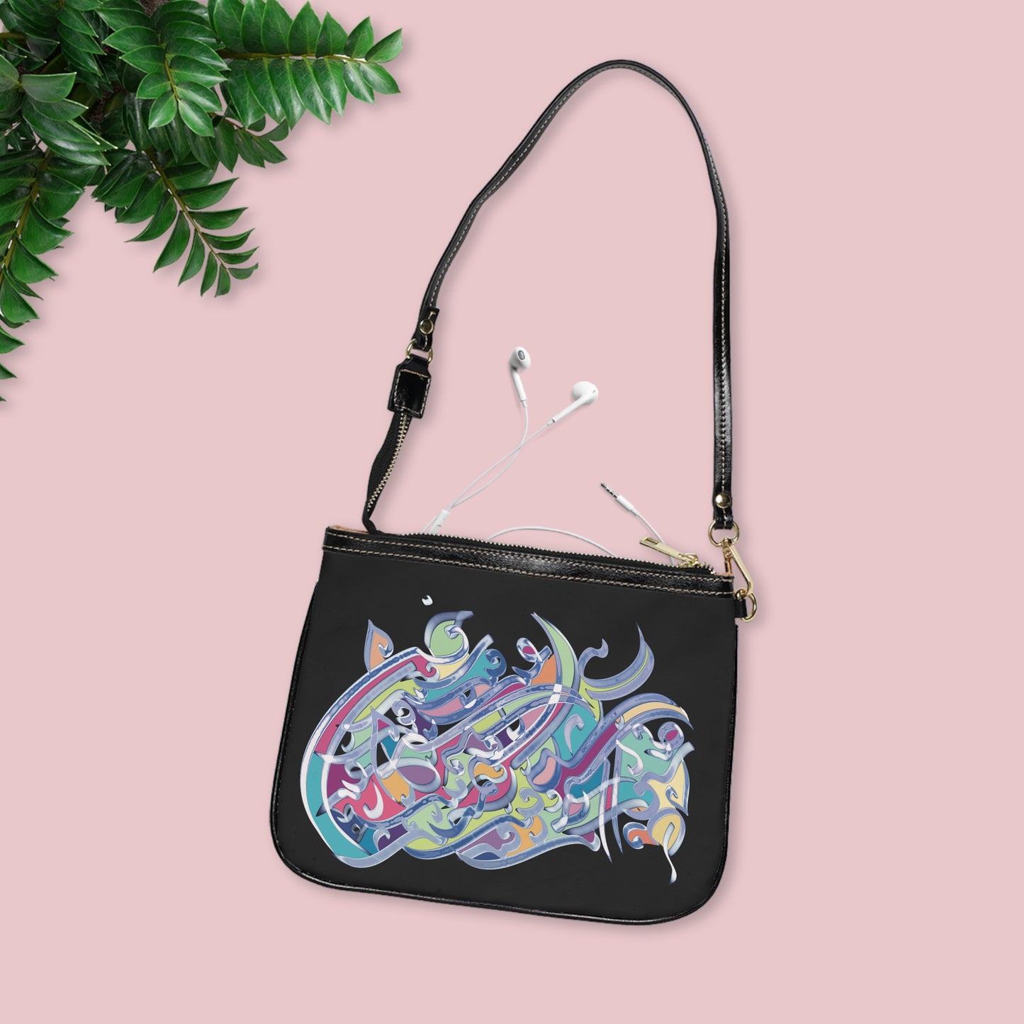 Persian Calligraphy Art Small Shoulder Bag
