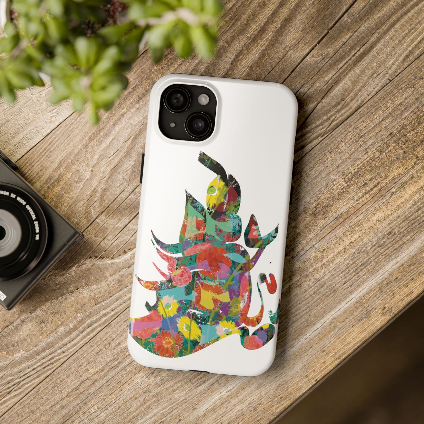 Phone Case - Flower Persian Calligraphy Design, Unique, Limited Edition