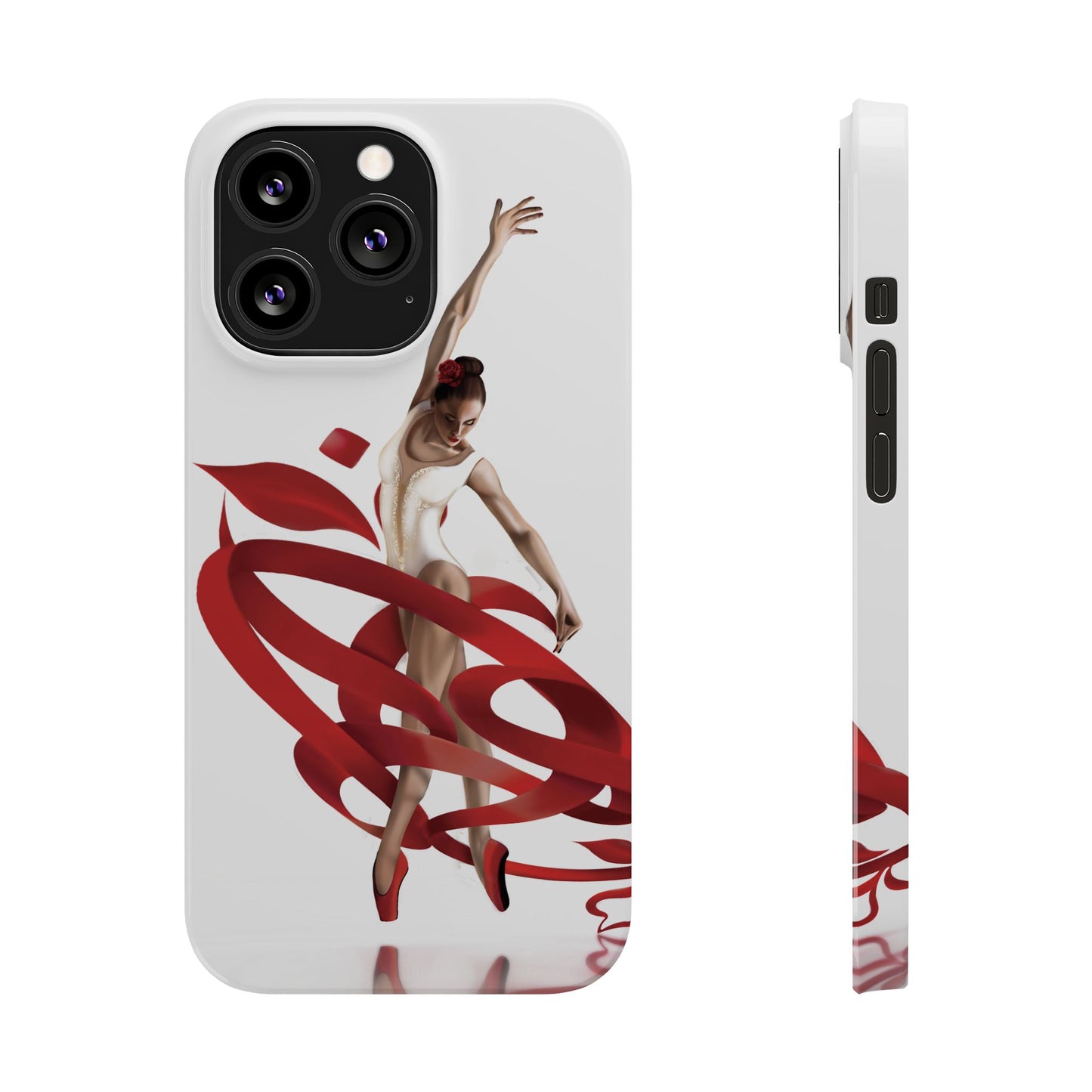 Elegant Ballet Dancer Ribbon Slim Phone Case - Perfect for Dance Lovers