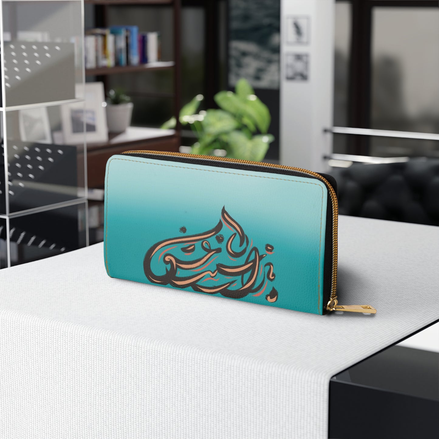 Copy of Persian Calligraphy Zipper Wallet