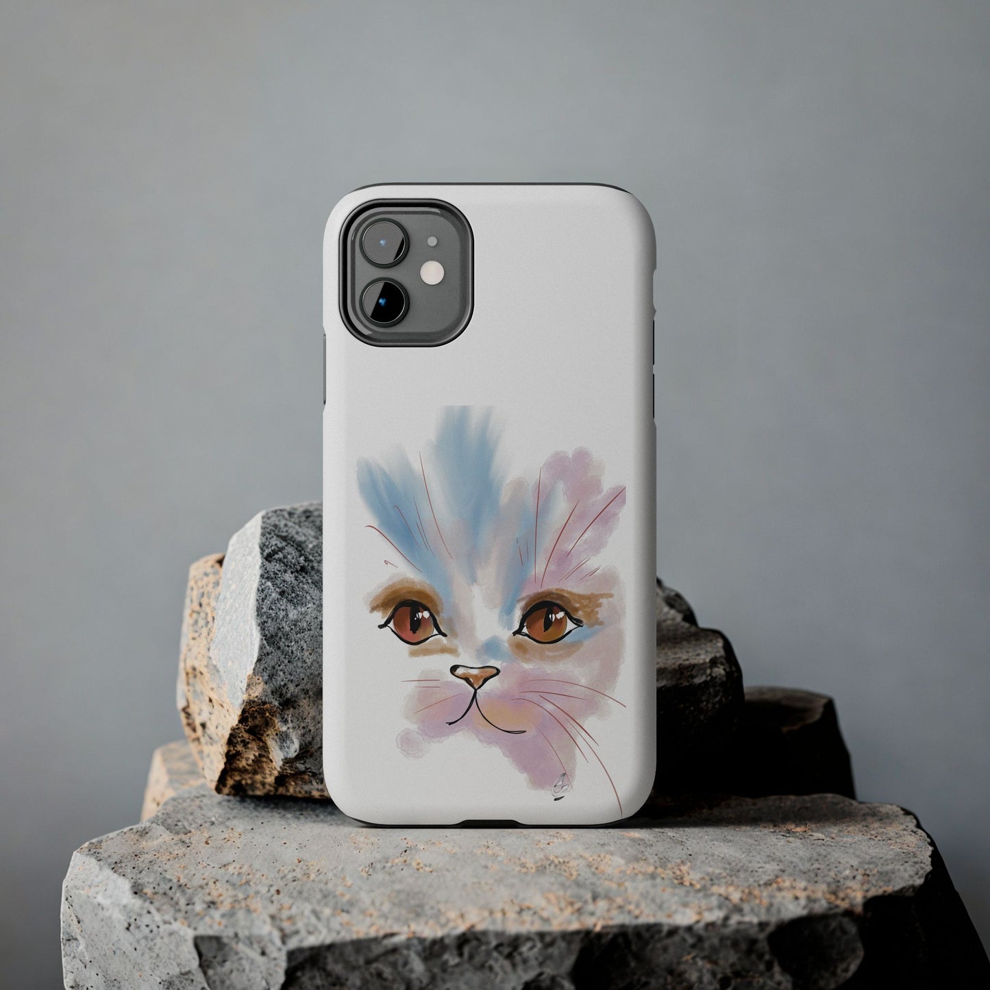 Cat Watercolour Tough Phone Case /