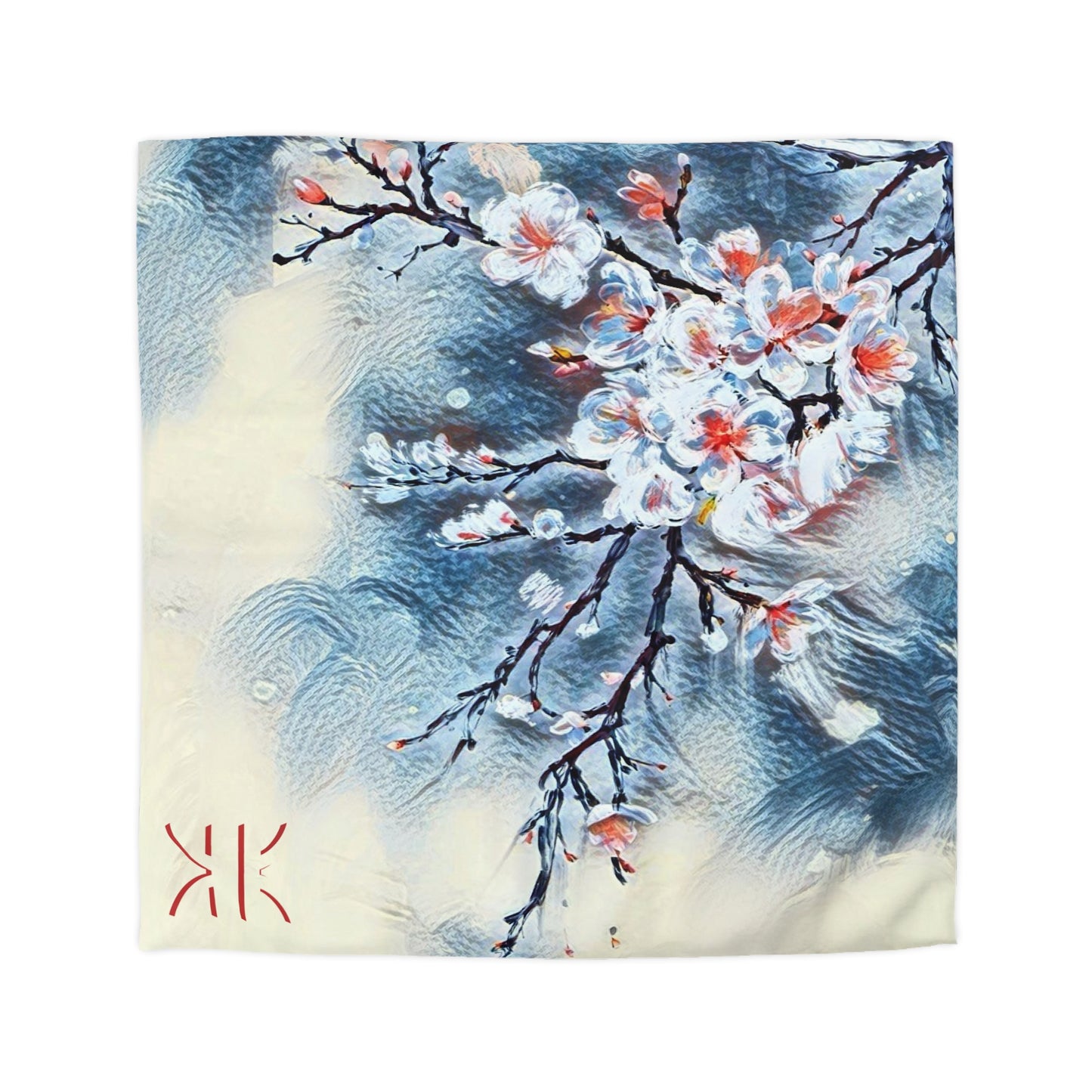Copy of Blossom Serenity Microfiber Duvet Cover – Elegant Floral Bedding for Cozy Bedrooms