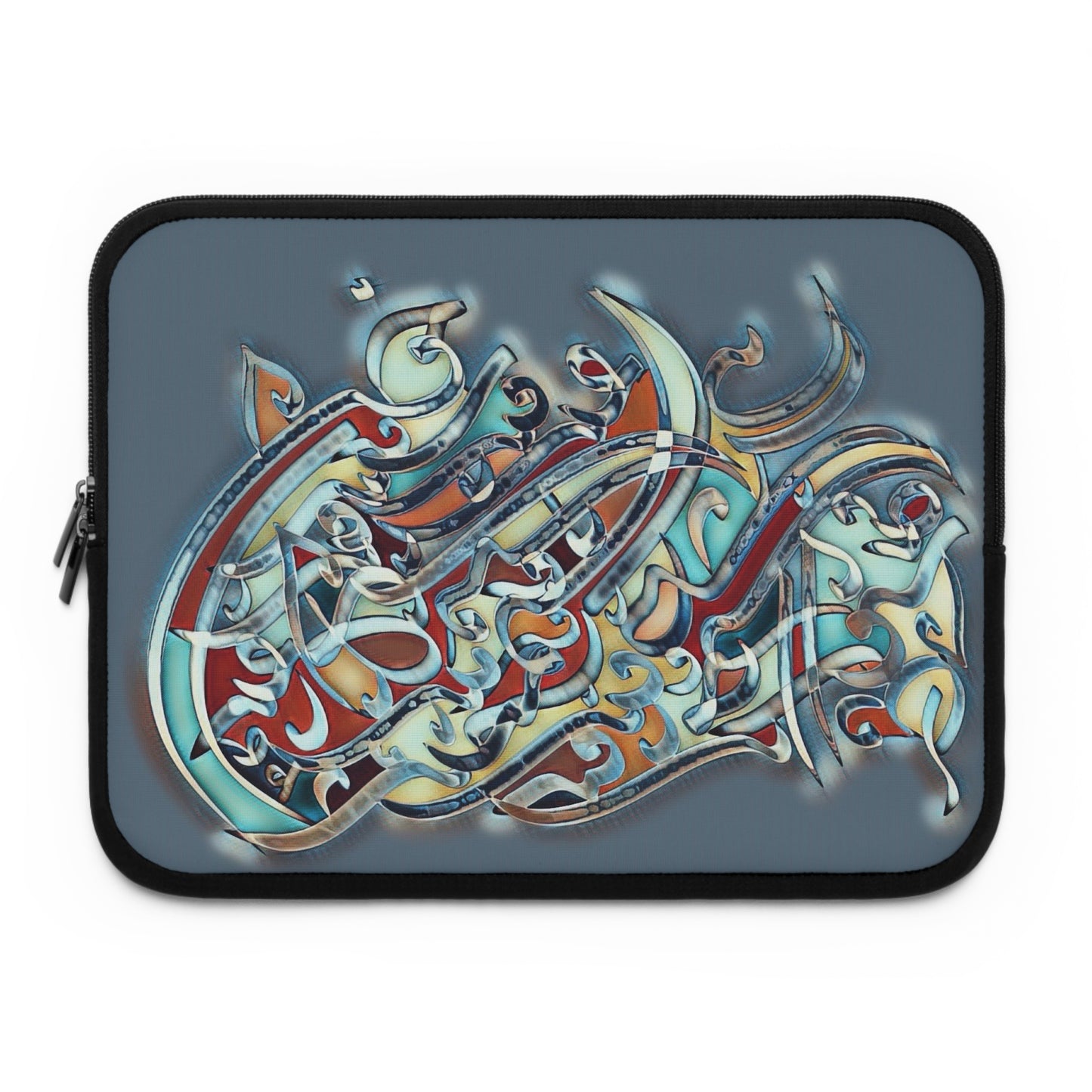 Laptop Sleeve -Modern Digital Calligraphy Art Design