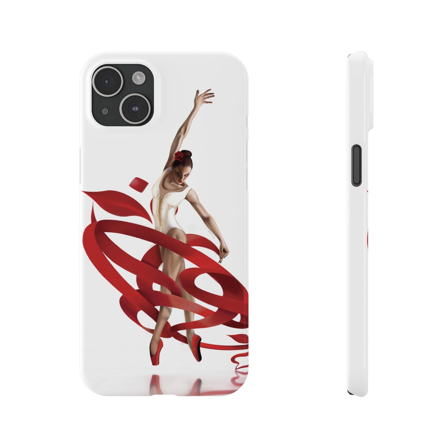 Elegant Ballet Dancer Ribbon Slim Phone Case - Perfect for Dance Lovers