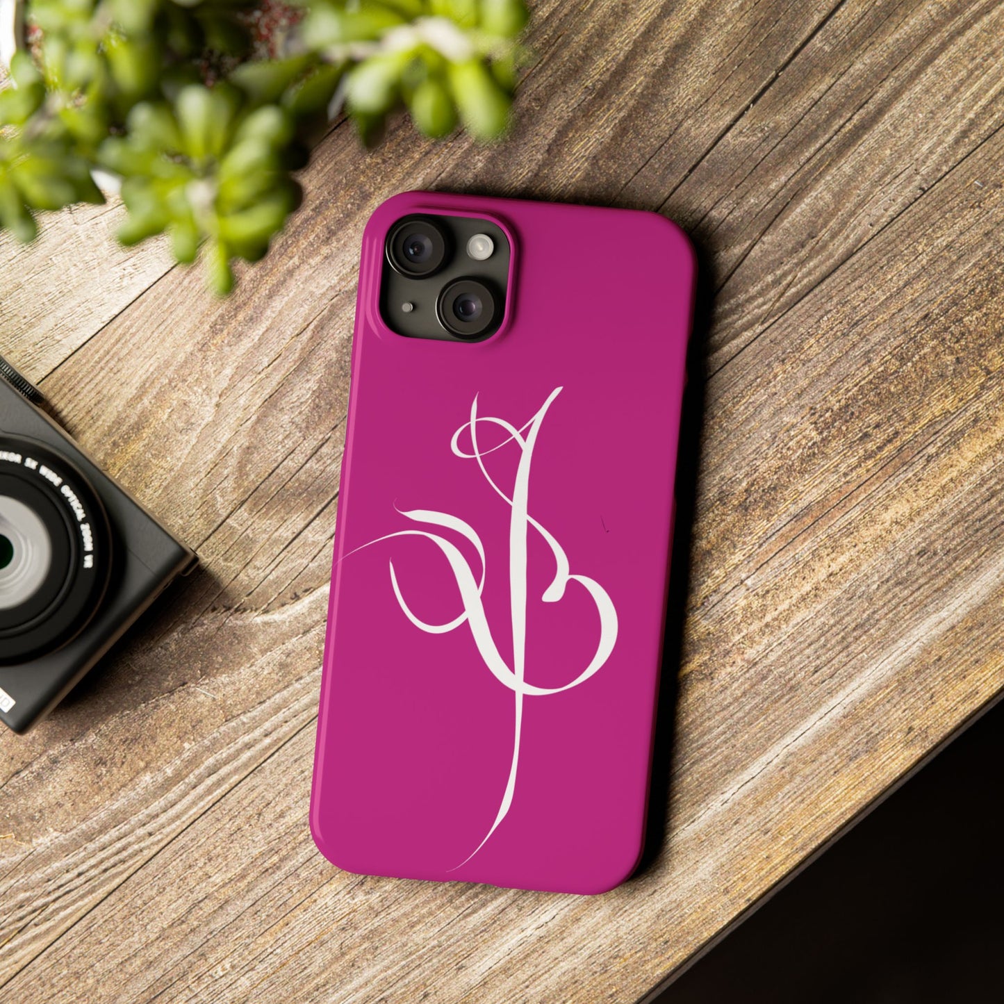 Modern Calligraphy Slim Phone Case -Eshgh (LOVE)