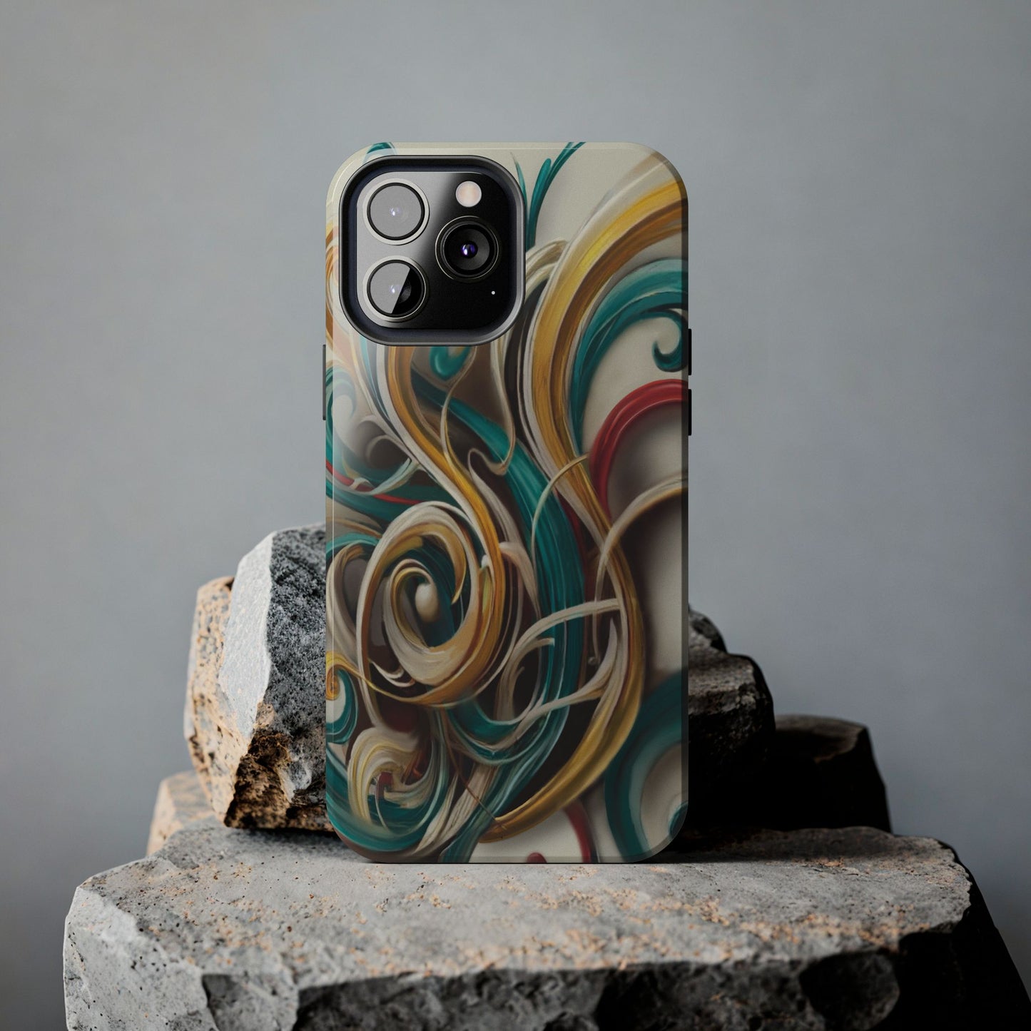Marble Abstract Phone Case Calligraphy