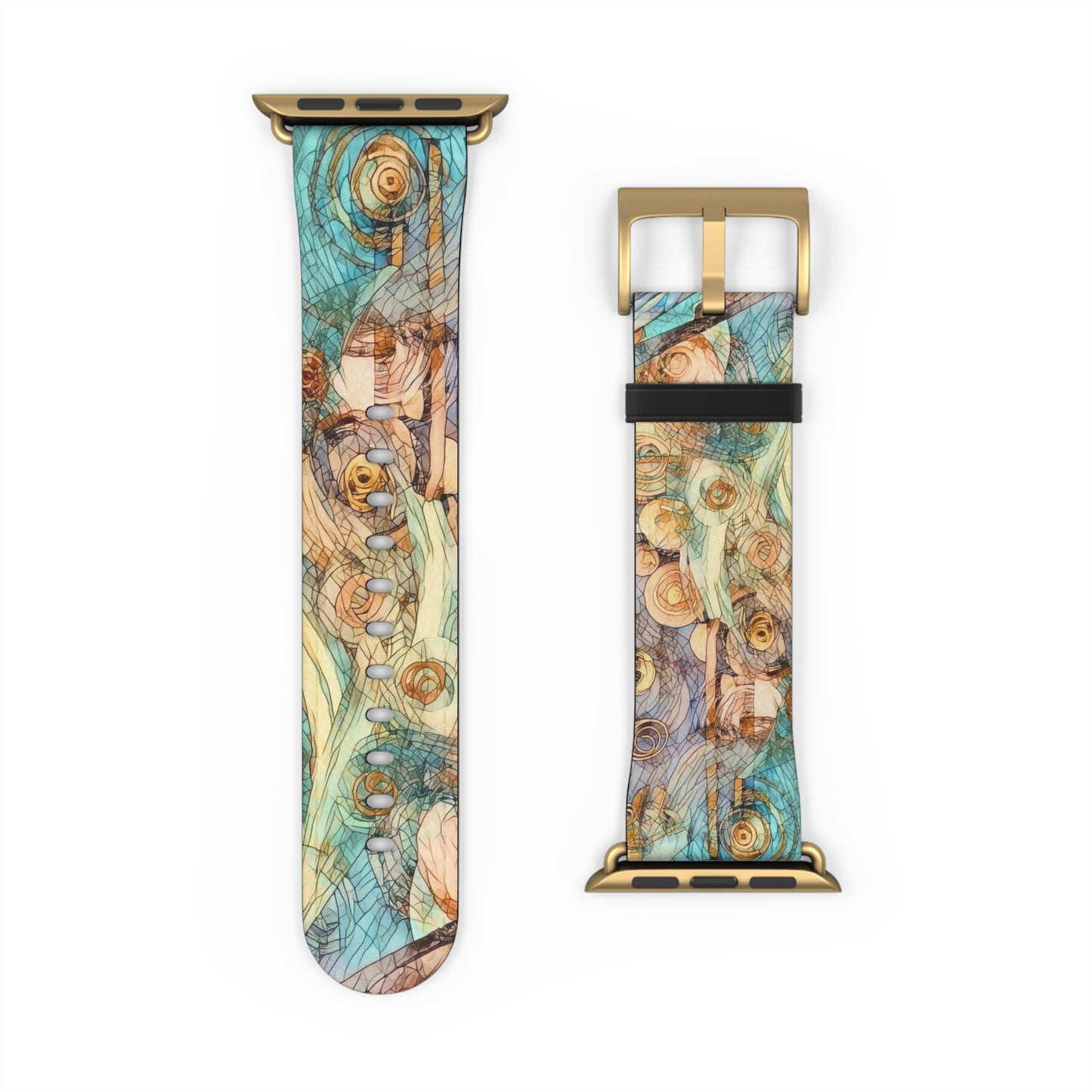 Artistic Floral Watch Band - Elegant Design for Everyday Wear