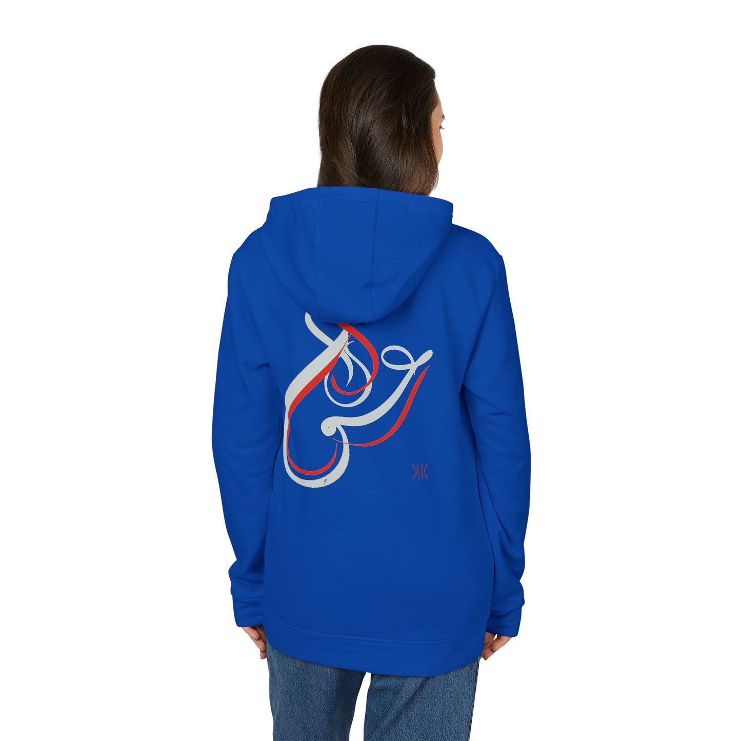 Kalli K X Adidas Unisex Fleece Hoodie- modern calligraphy.