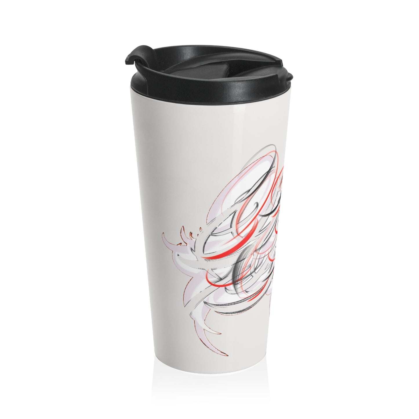 Calligraphy Stainless Steel Travel Mug