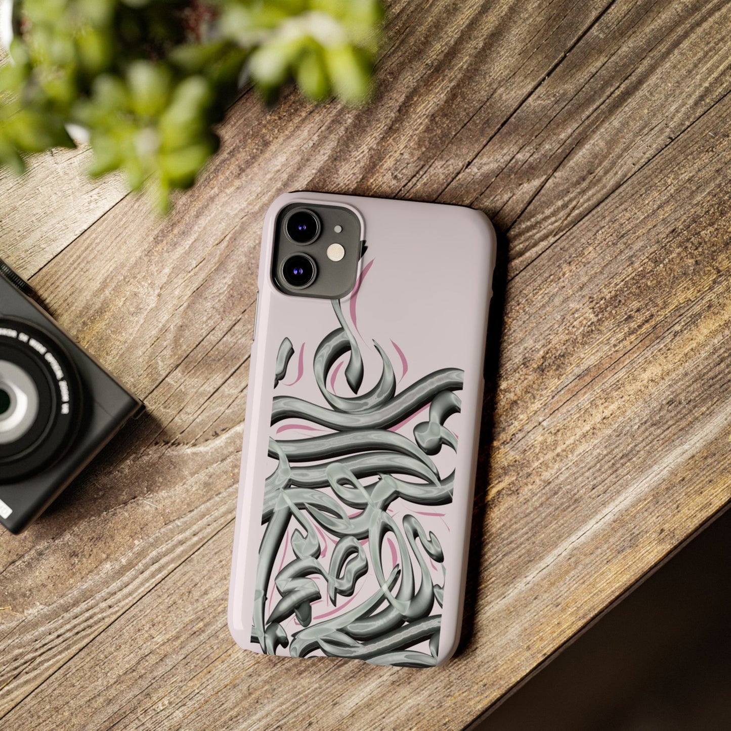 Modern Art  Slim Phone Case -LOVE,