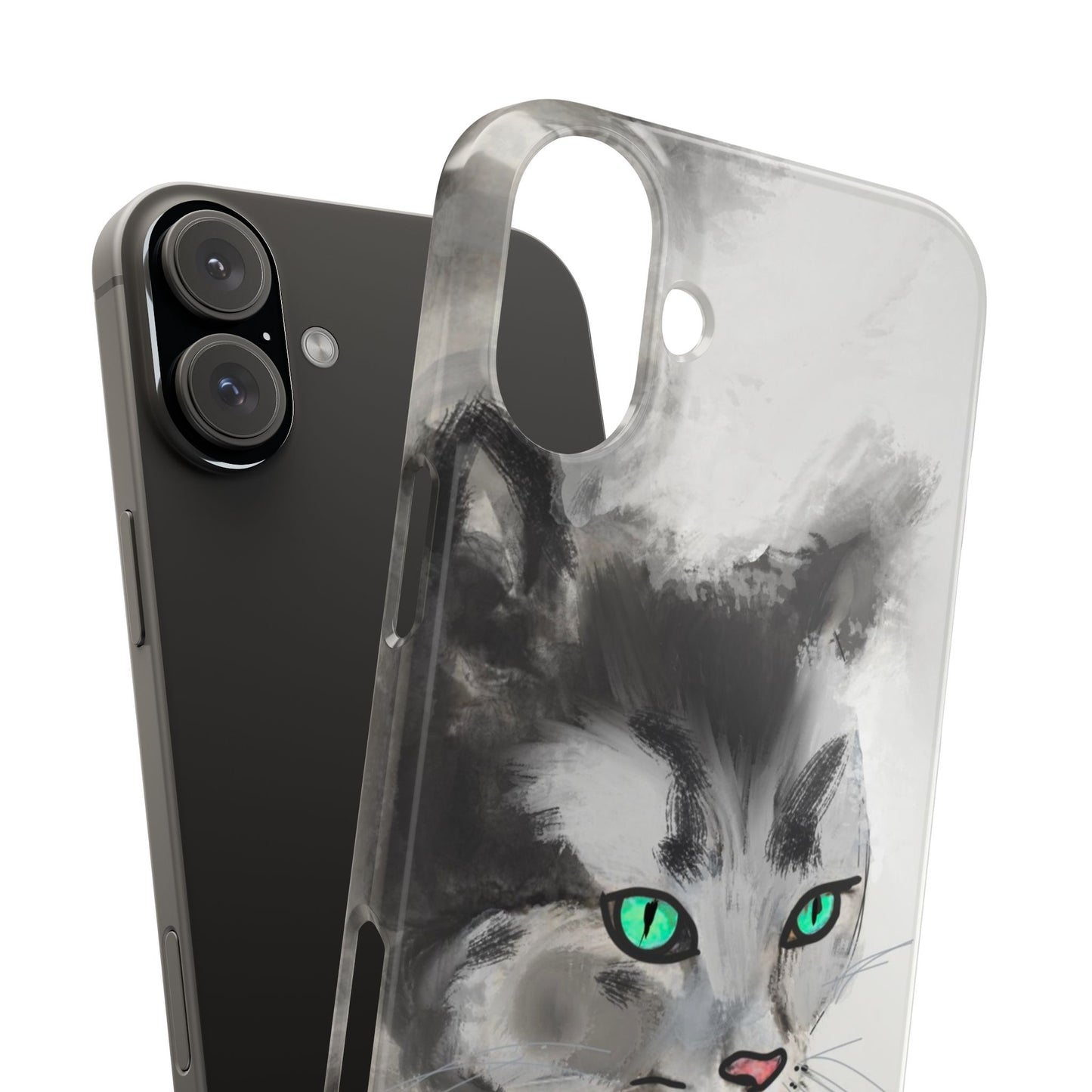 Modern Art Ink water painting  Slim Phone Case