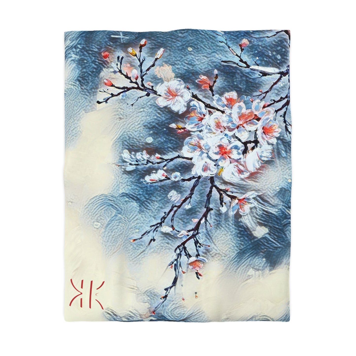 Copy of Blossom Serenity Microfiber Duvet Cover – Elegant Floral Bedding for Cozy Bedrooms
