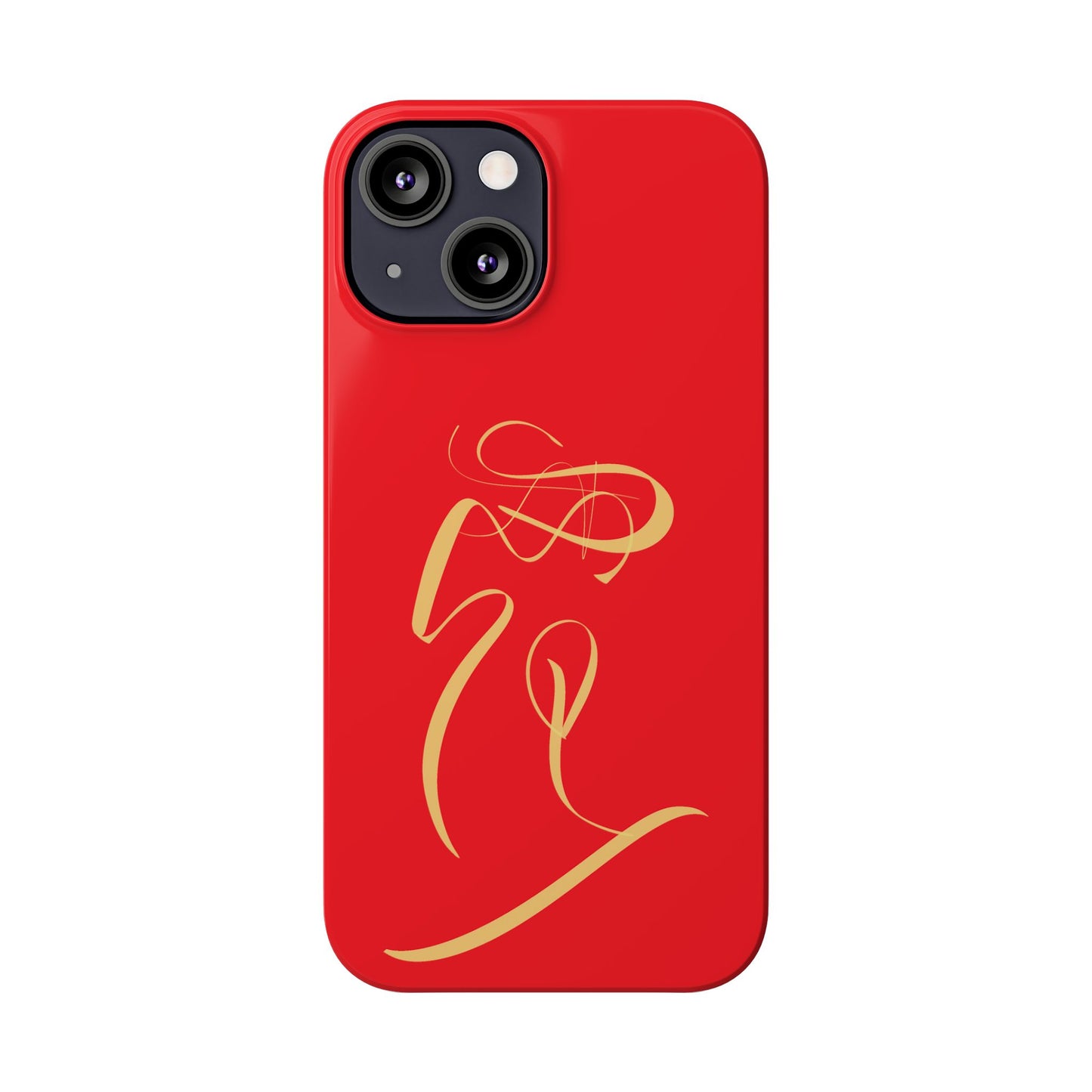 Modern Calligraphy Slim Phone Case -LOVE