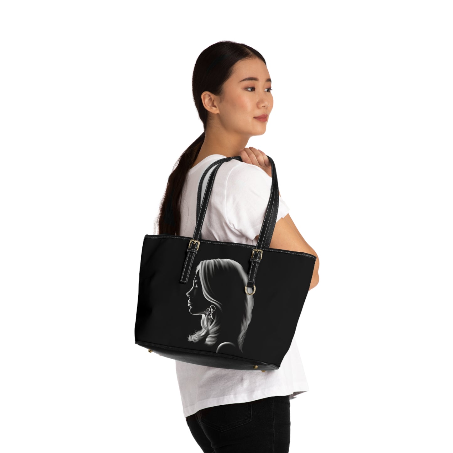 Elegant PU Leather Purse with Chic Silhouette Design