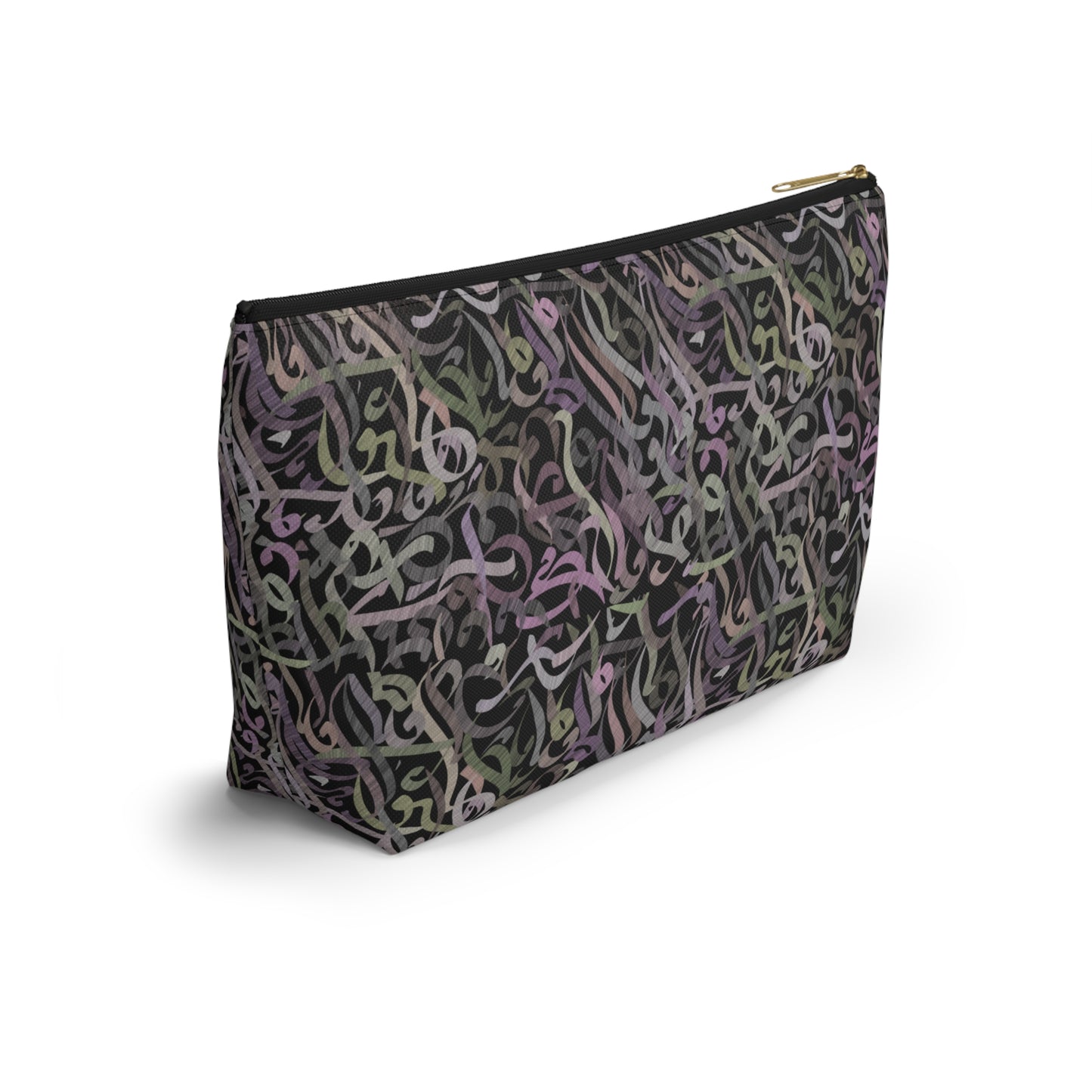 Modern calligraphy Accessory Pouch w T-bottom