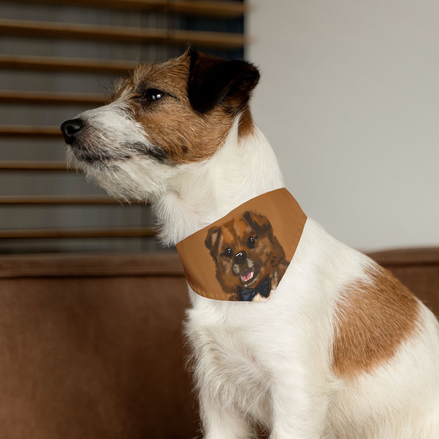 Baghlava Dapper Dog Bandana Collar - Cute Pet Accessory with Bowtie Design