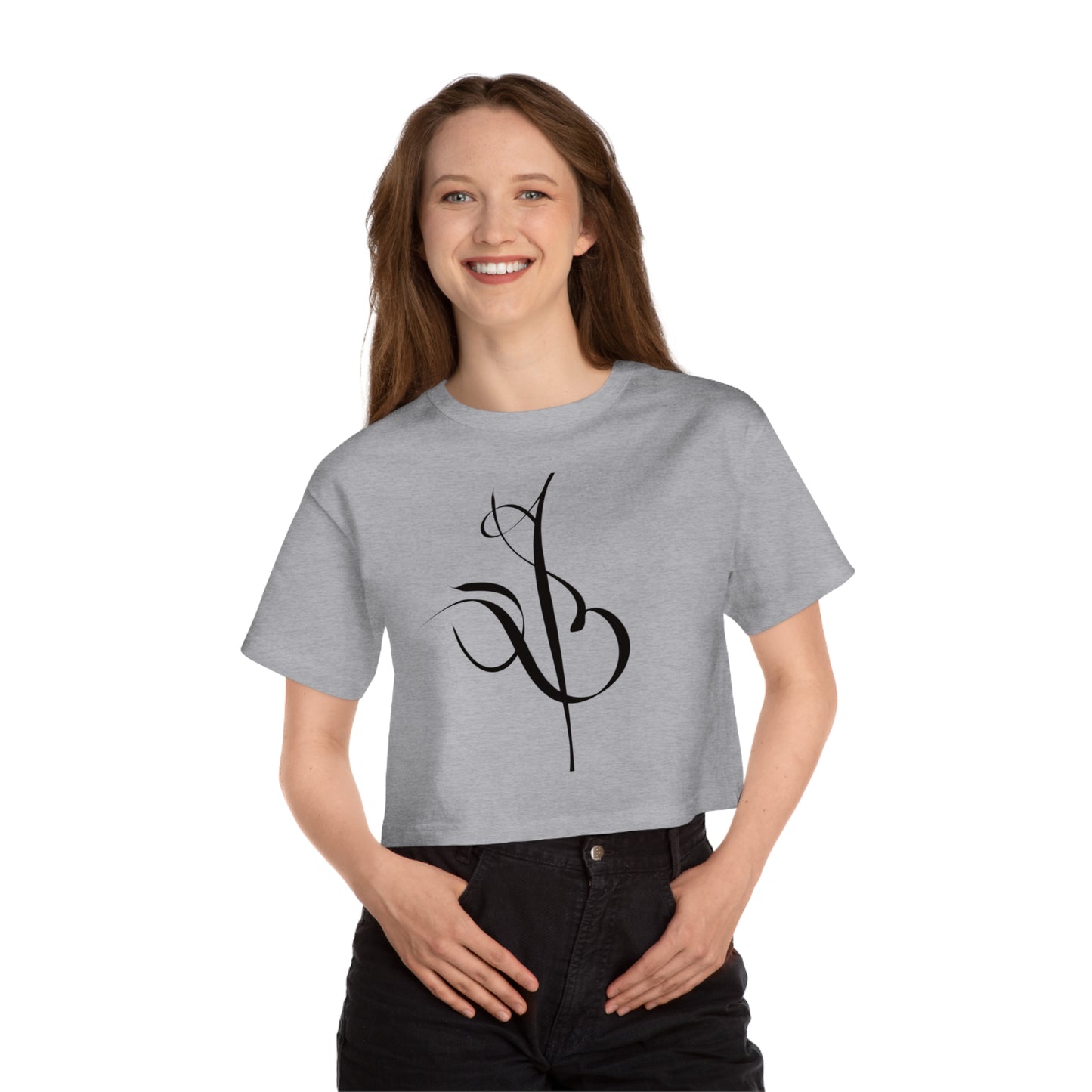 Kalli K X Champion Women's Eshgh “love” Cropped T-Shirt