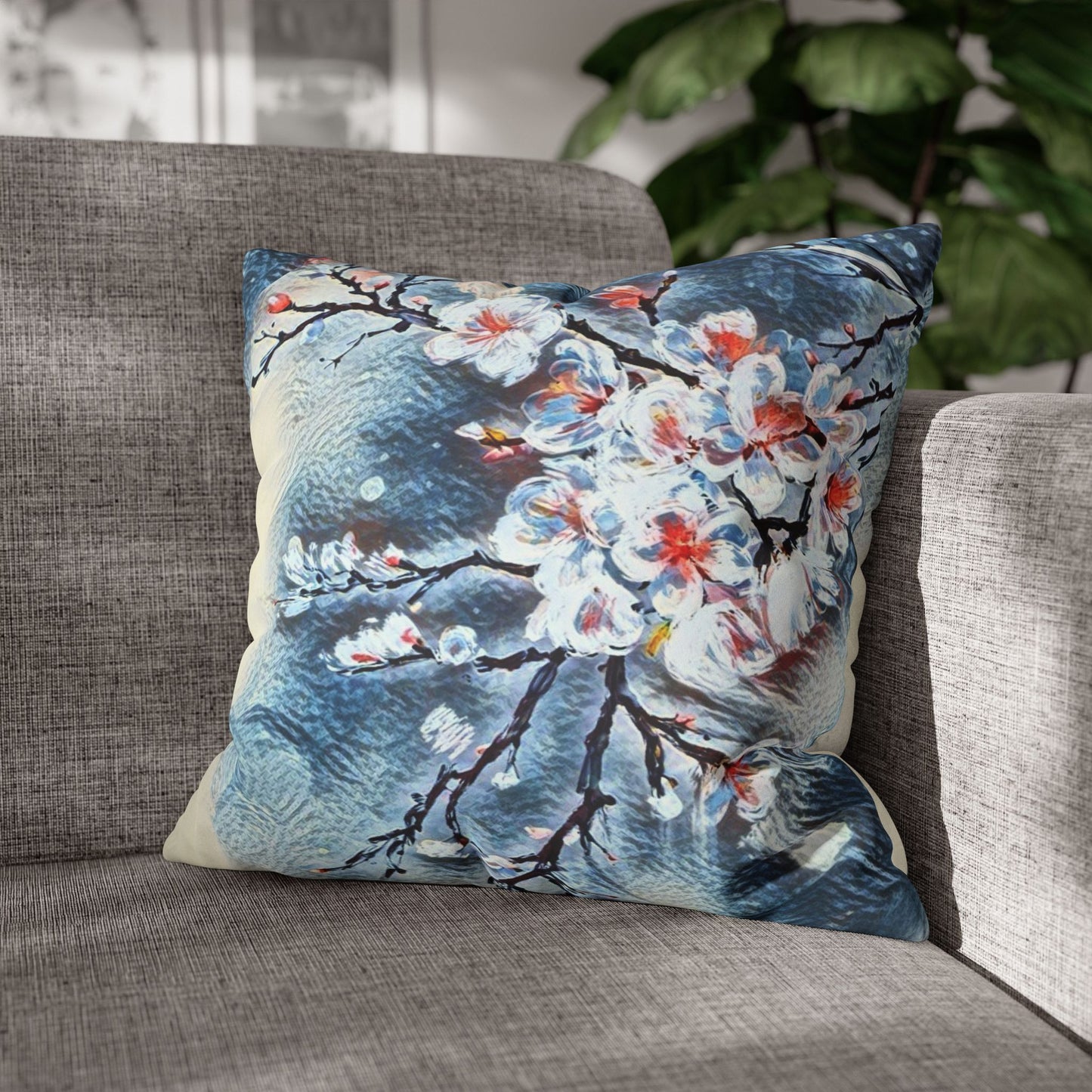 Spring Pillowcase - Modern Art Portrait Watercolour Design