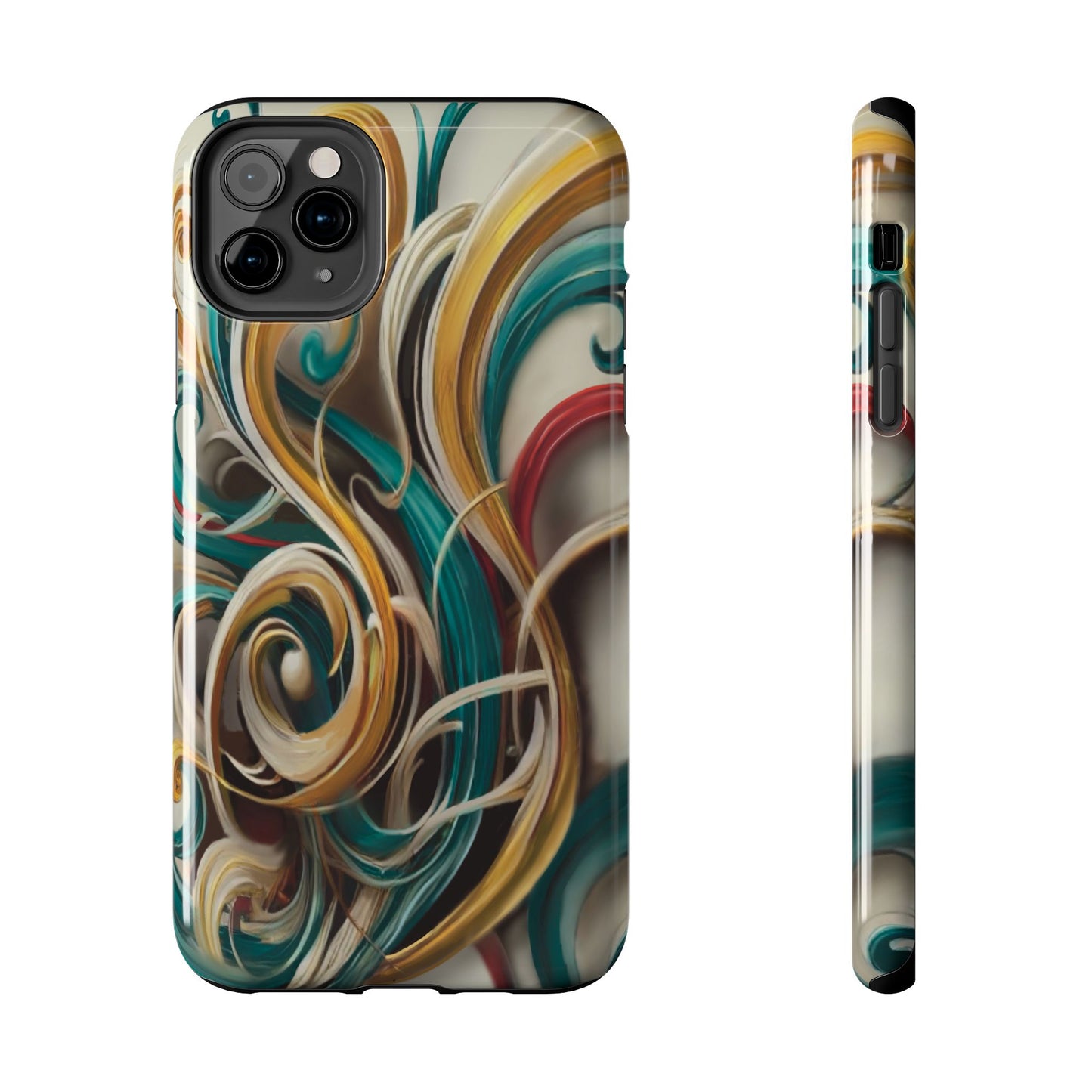 Marble Abstract Phone Case Calligraphy