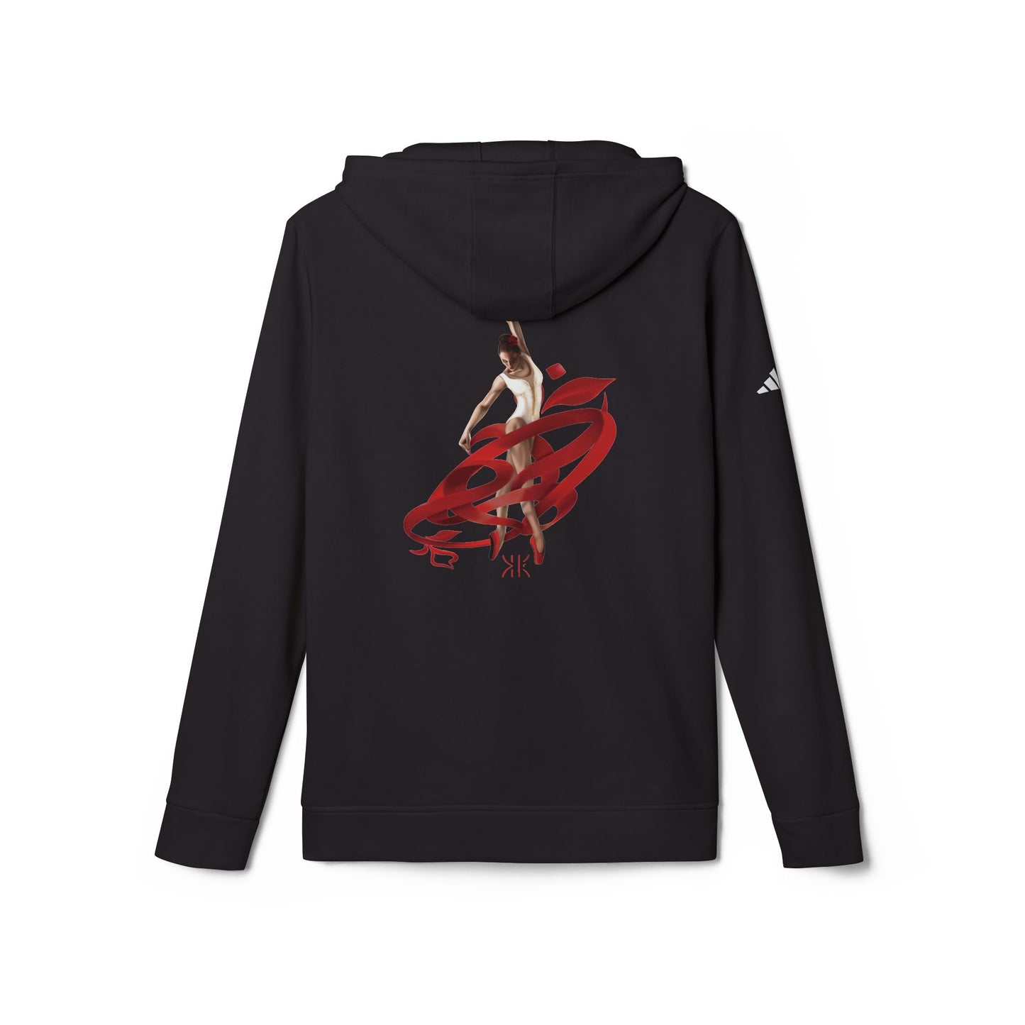 Kalli K X Adidas Unisex Fleece Hoodie- Ballerina and ribbon
