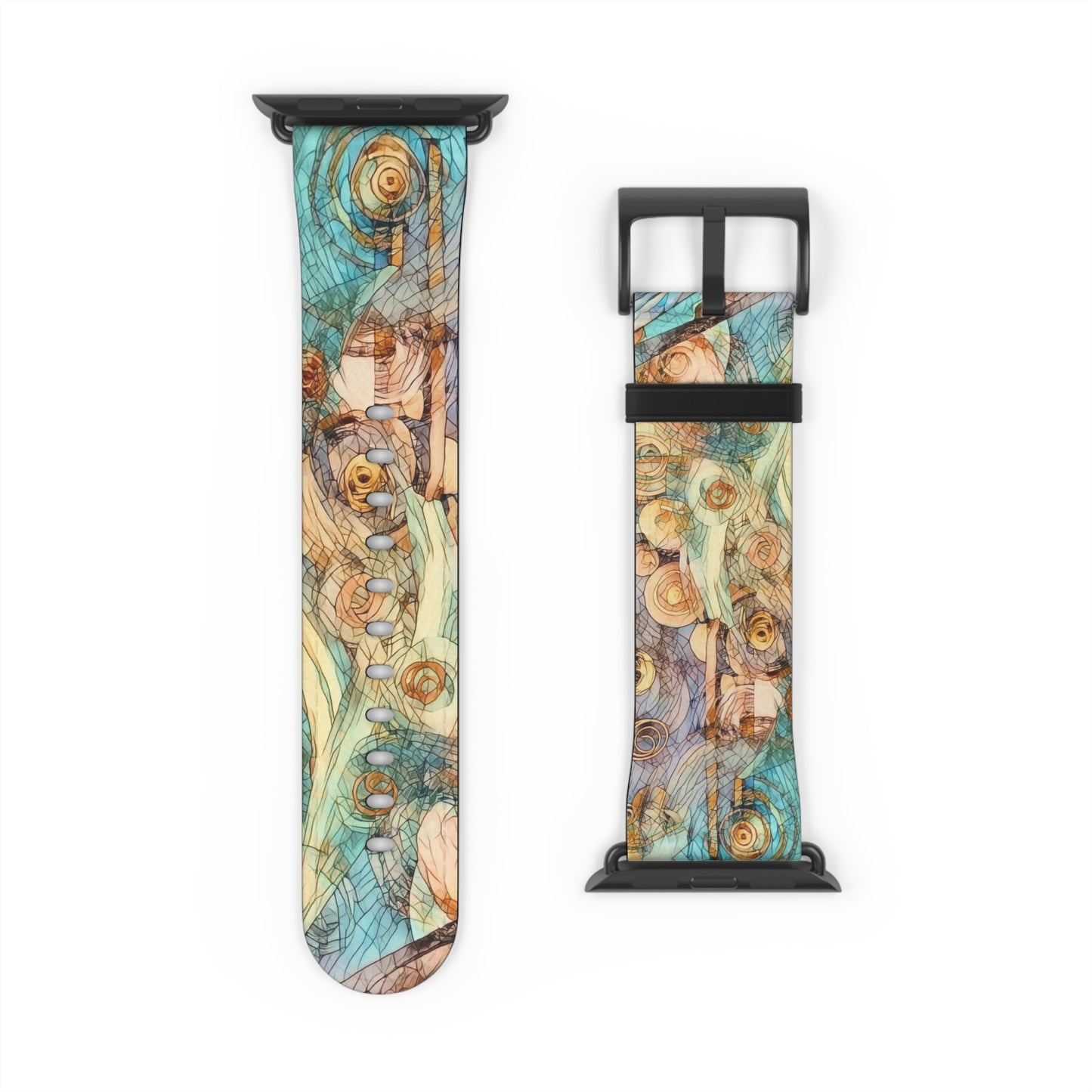 Artistic Floral Watch Band - Elegant Design for Everyday Wear