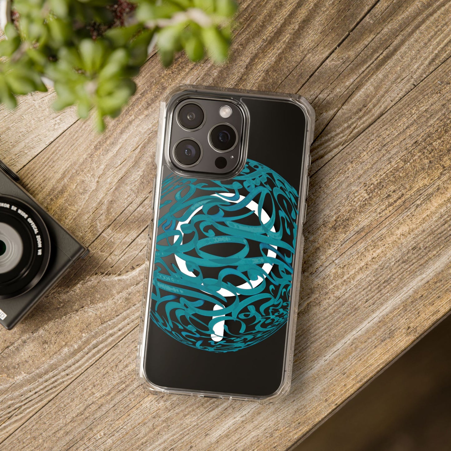 Copy of Copy of Phone Case - Pink Ribbon Persian Calligraphy Design - Magnetic Case