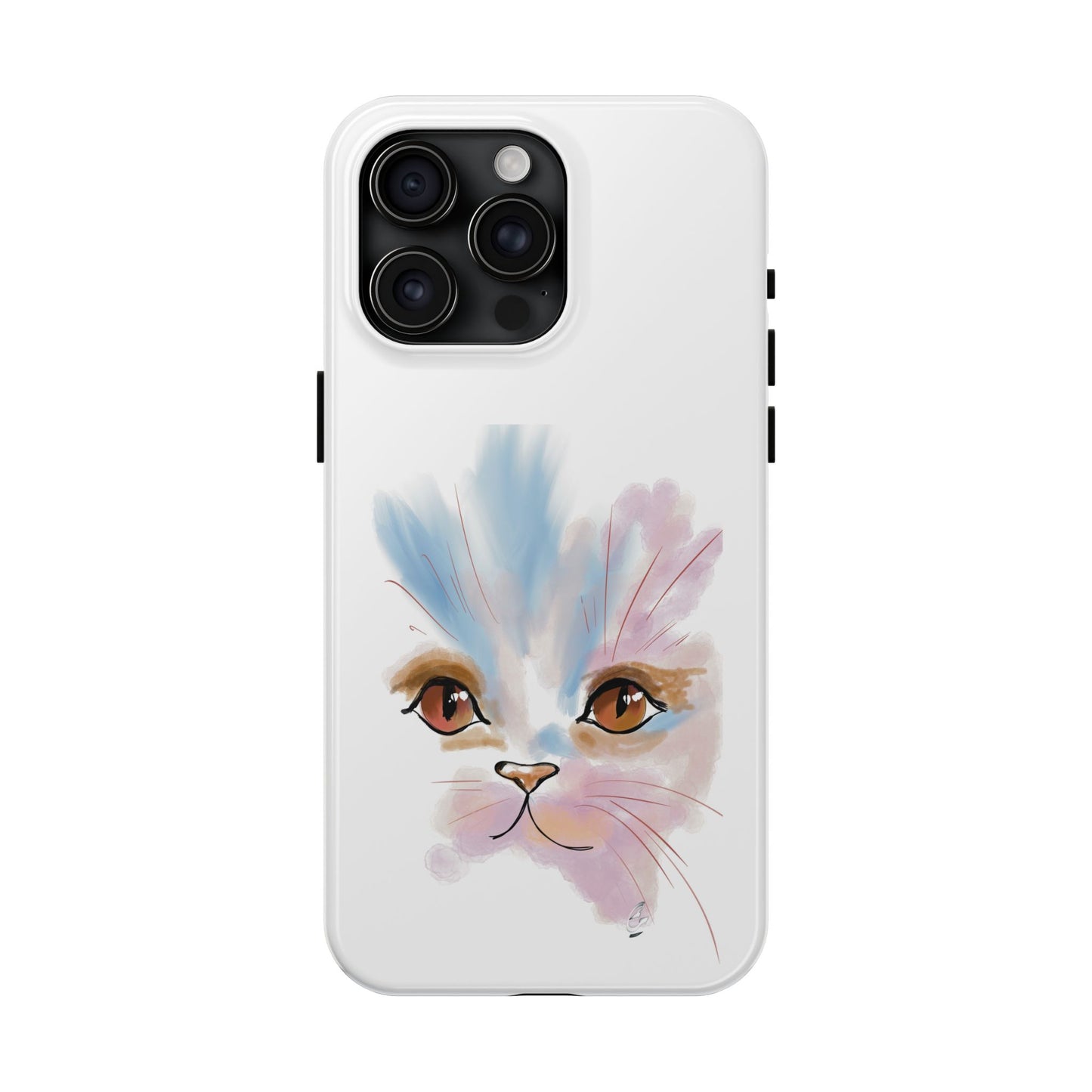 Cat Watercolour Tough Phone Case /